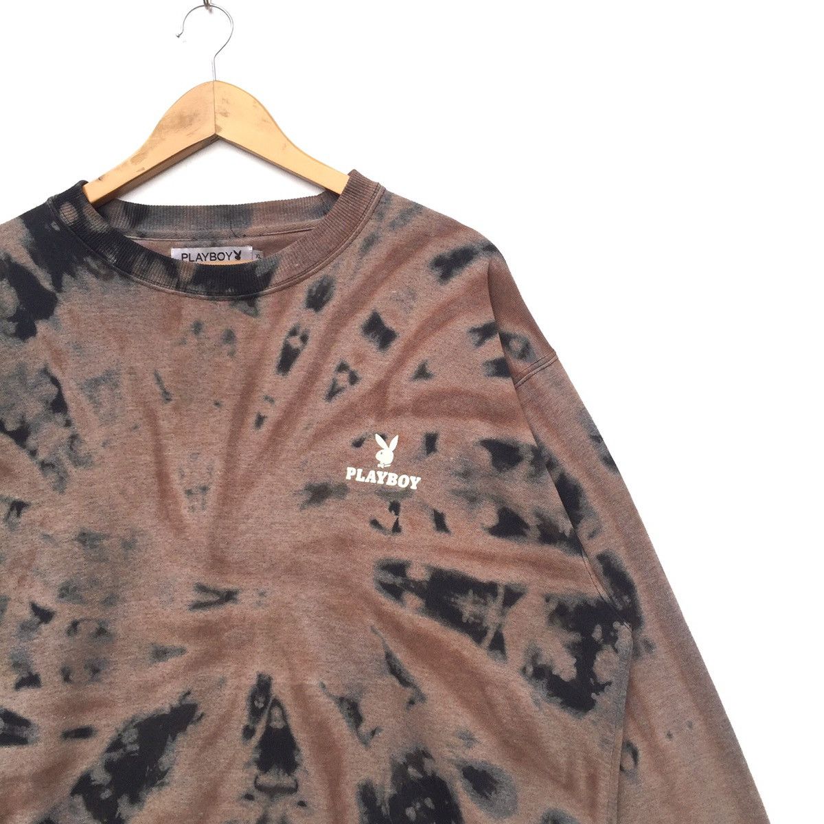 Playboy CUSTOM MADE Bleach Wash!!! Vintage Playboy Sweatshirt | XL Size US XL / EU 56 / 4 - 9 Thumbnail