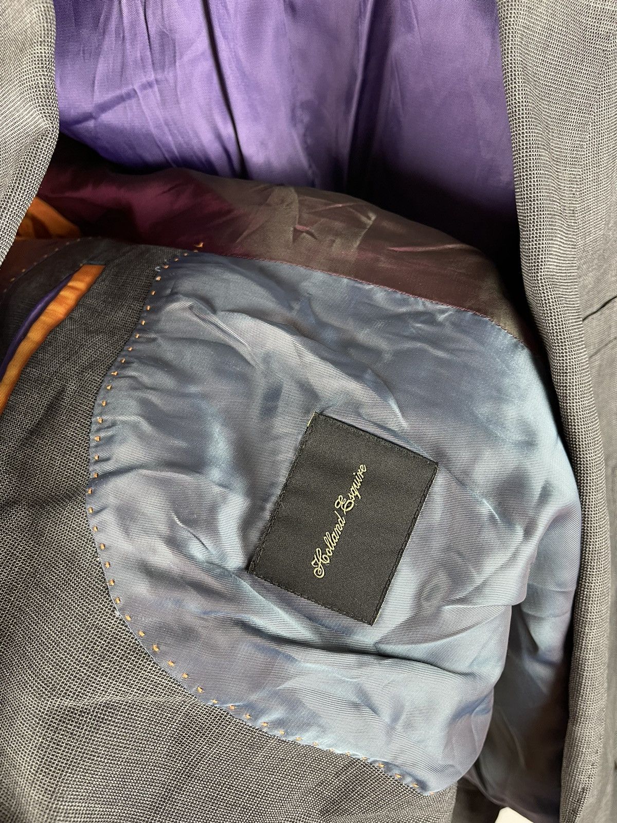 Other Holland Esquire classic grey 2 button blazer Size 40R - 7 Thumbnail