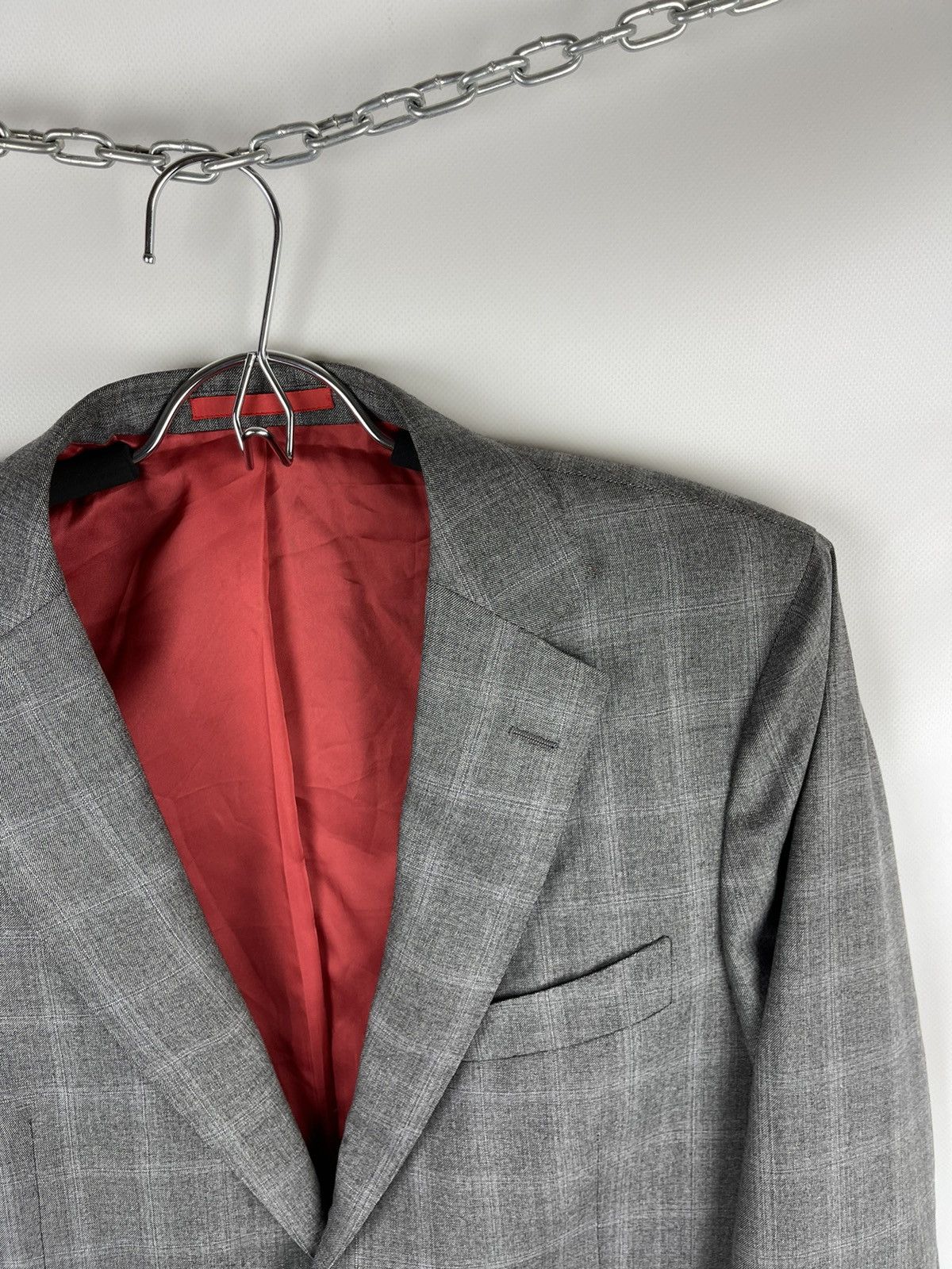 Suitsupply Suitsupply Ethomas check grey 130s wool blazer sport coat Size 40R - 7 Thumbnail
