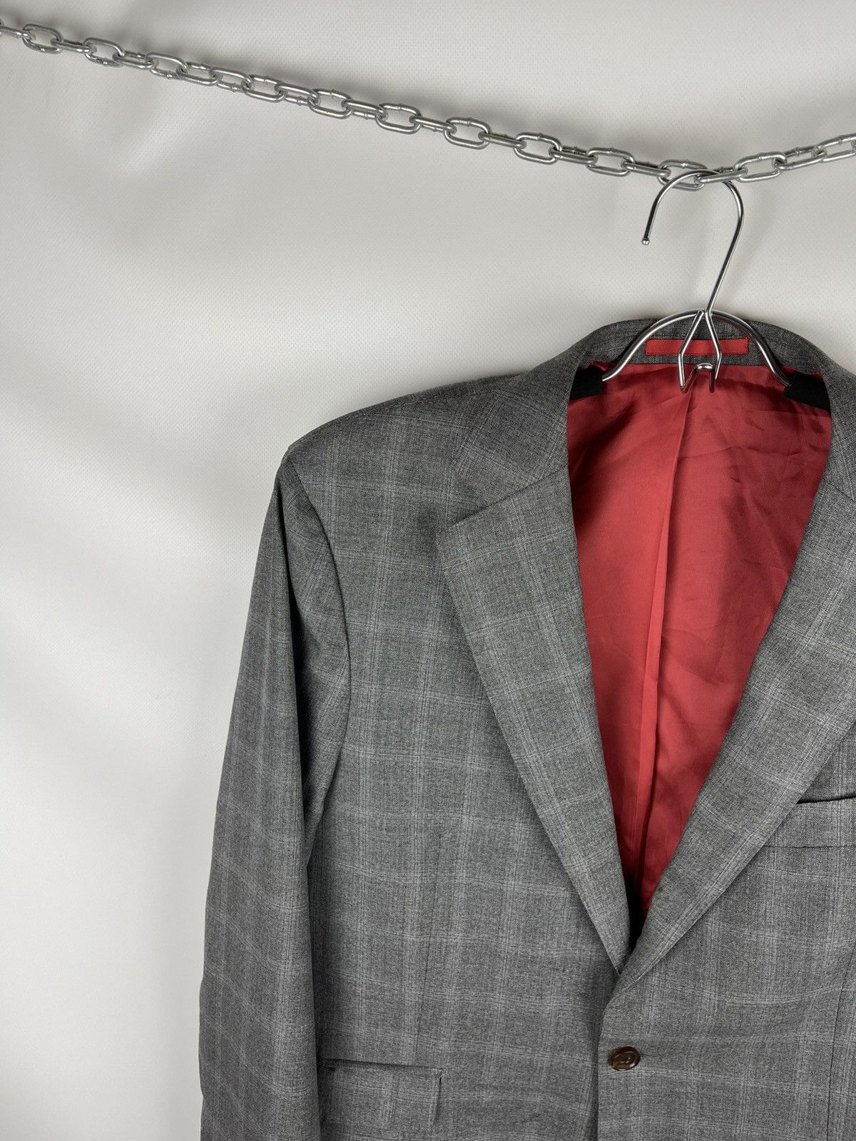 Suitsupply Suitsupply Ethomas check grey 130s wool blazer sport coat Size 40R - 2 Thumbnail