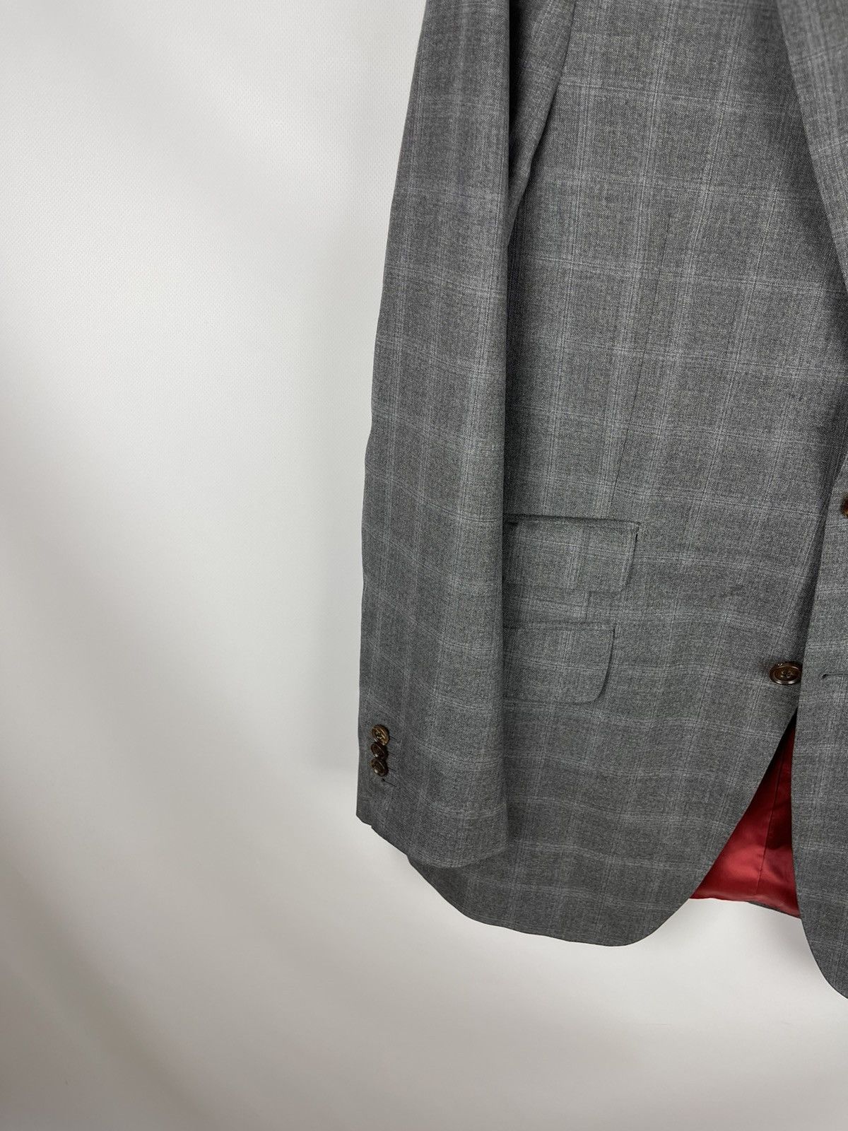 Suitsupply Suitsupply Ethomas check grey 130s wool blazer sport coat Size 40R - 3 Thumbnail