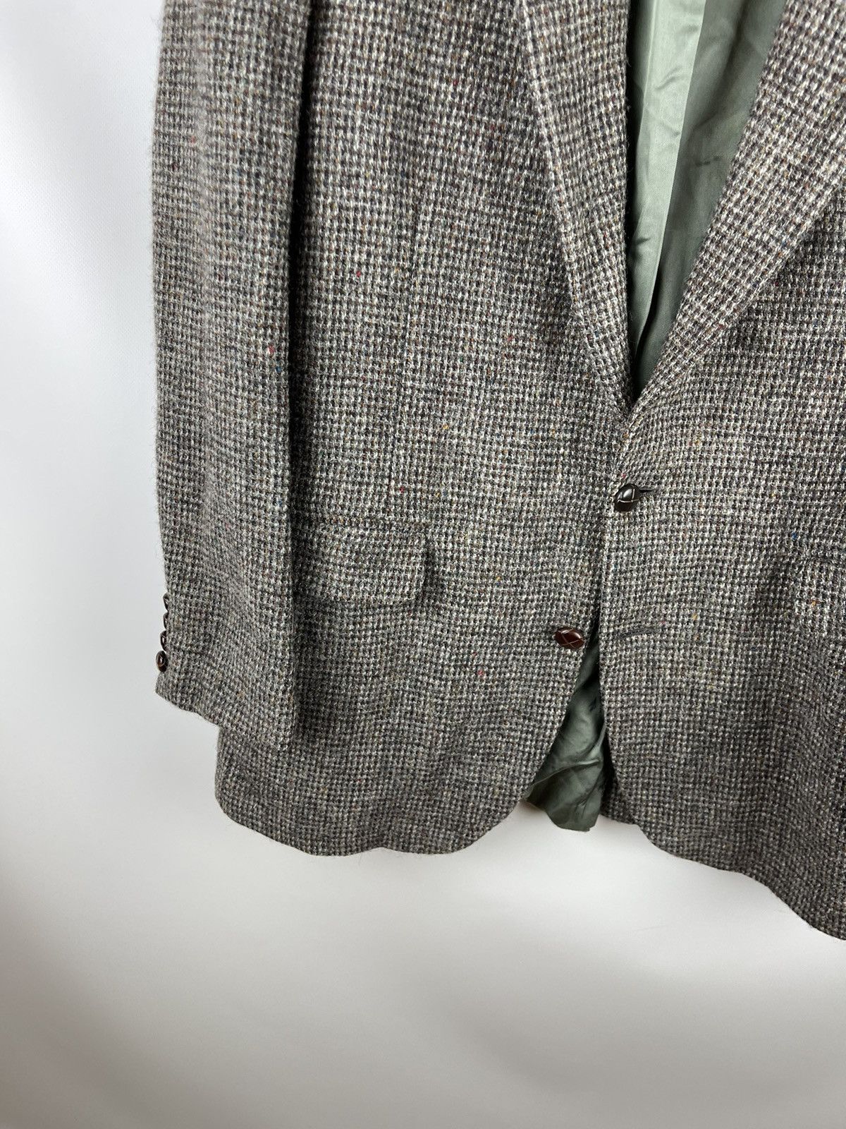 Harris Tweed Harris tweed vintage Scottish wool made in USA blazer jacket Size 44R - 3 Thumbnail