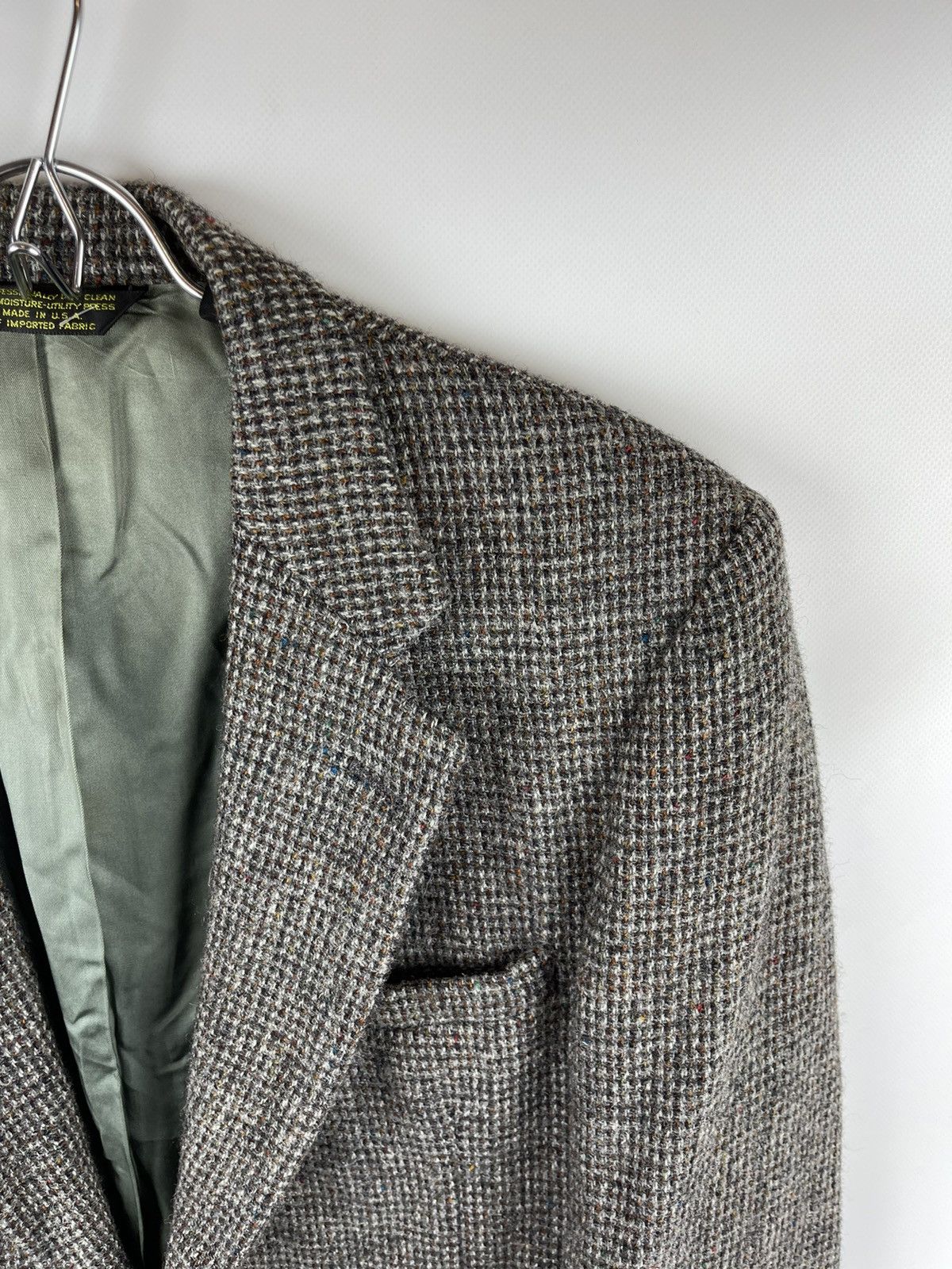 Harris Tweed Harris tweed vintage Scottish wool made in USA blazer jacket Size 44R - 5 Thumbnail