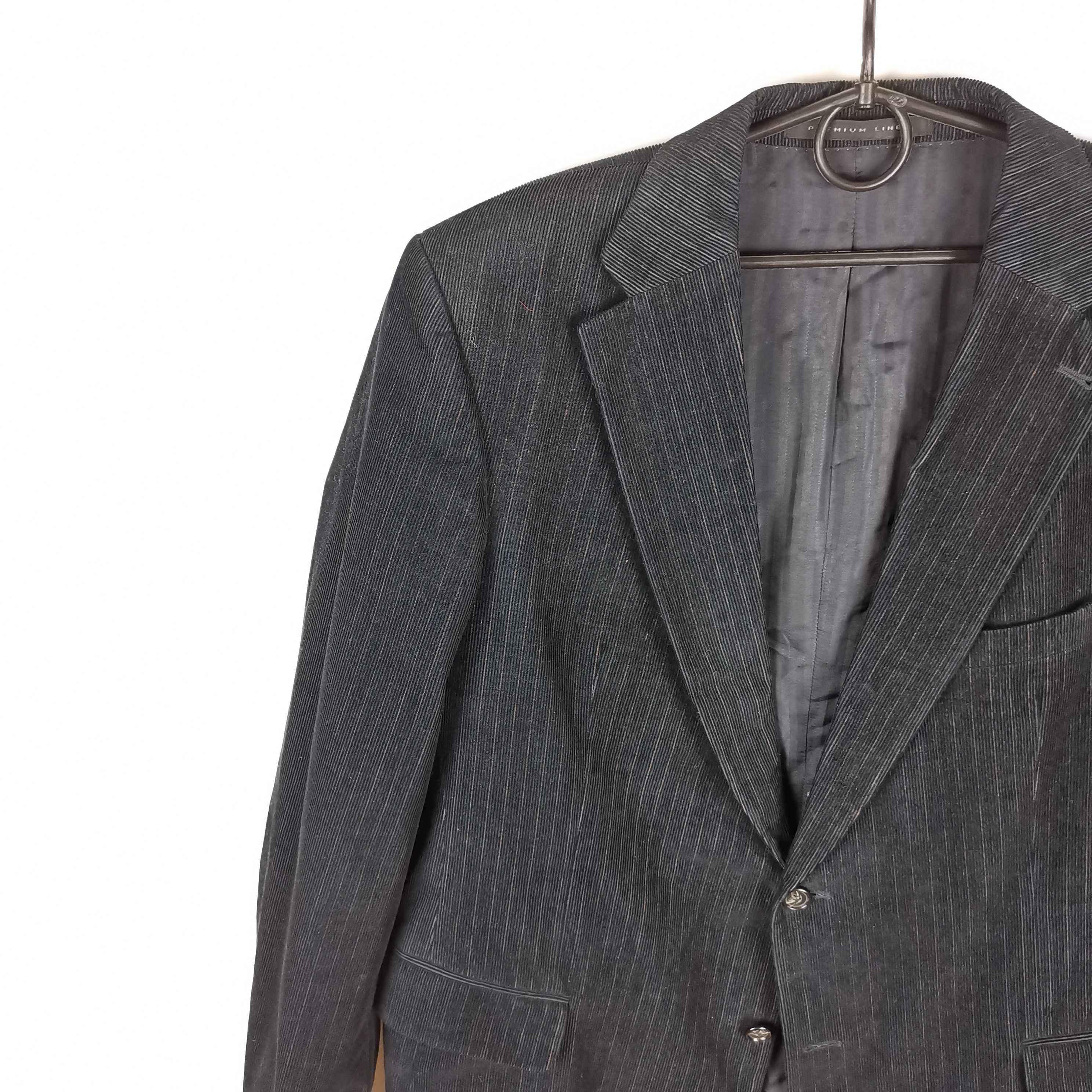 Strellson Strellson premium line corduroy black striped blazer Size 44R - 5 Thumbnail