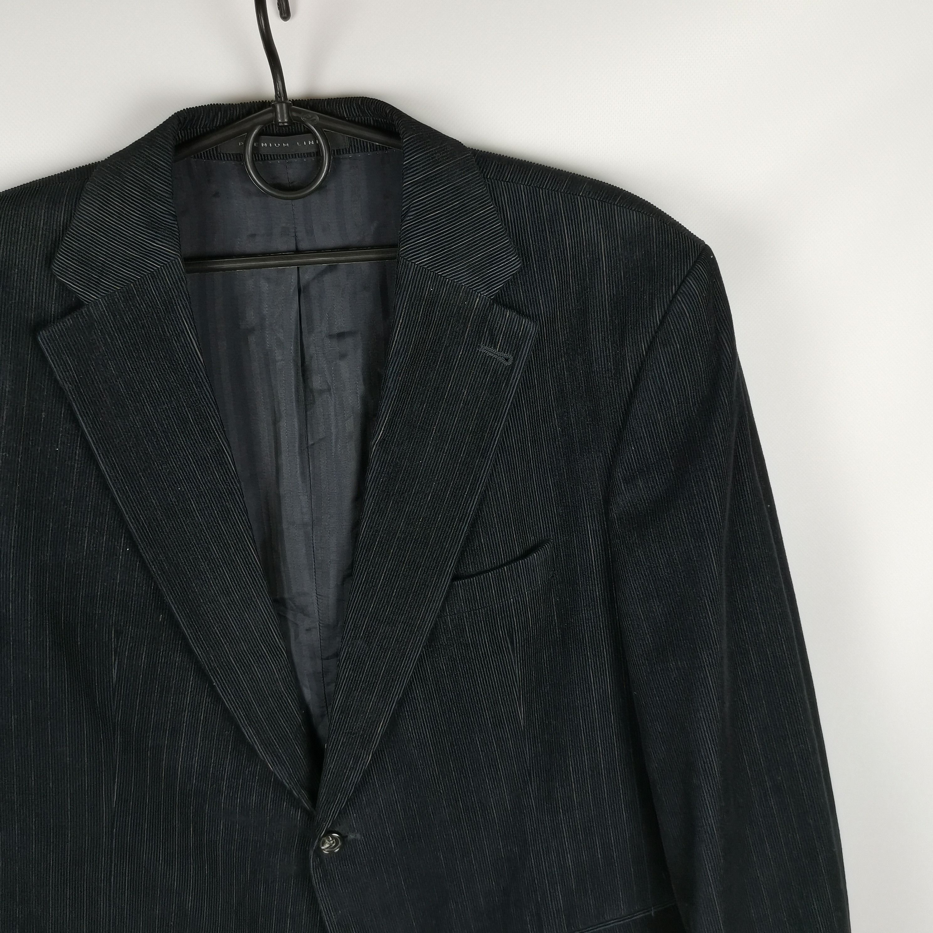Strellson Strellson premium line corduroy black striped blazer Size 44R - 4 Thumbnail
