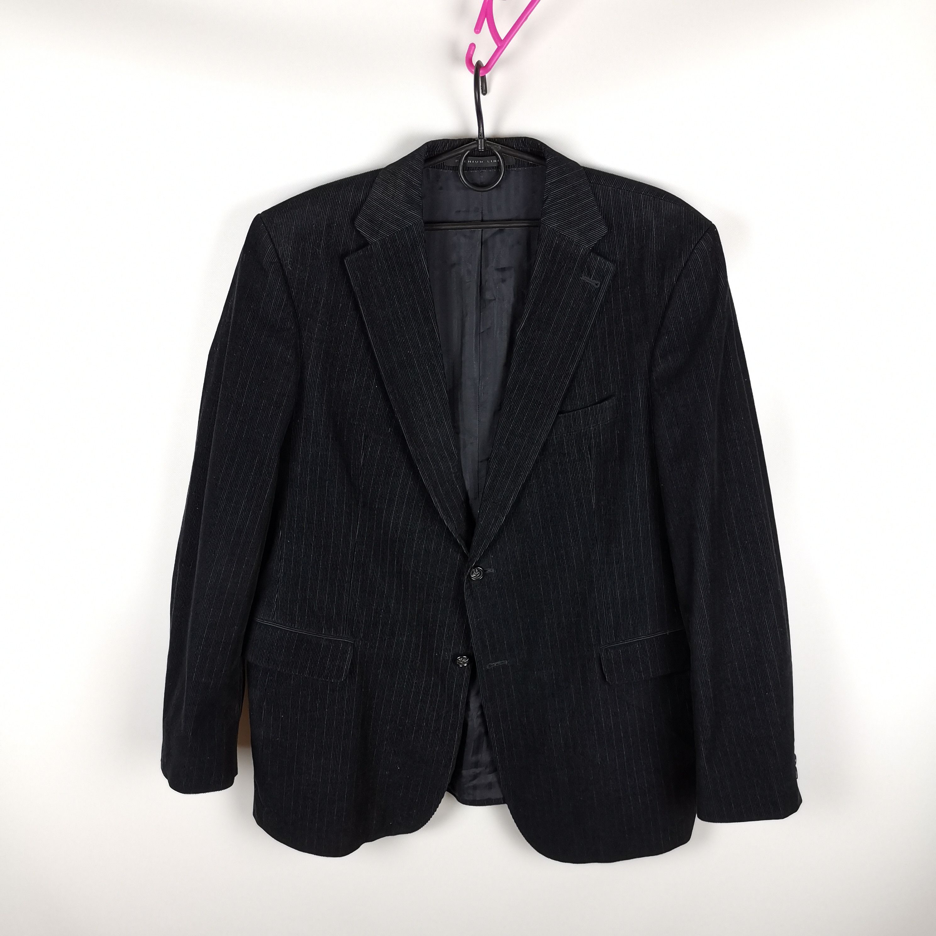 Strellson Strellson premium line corduroy black striped blazer Size 44R - 1 Thumbnail