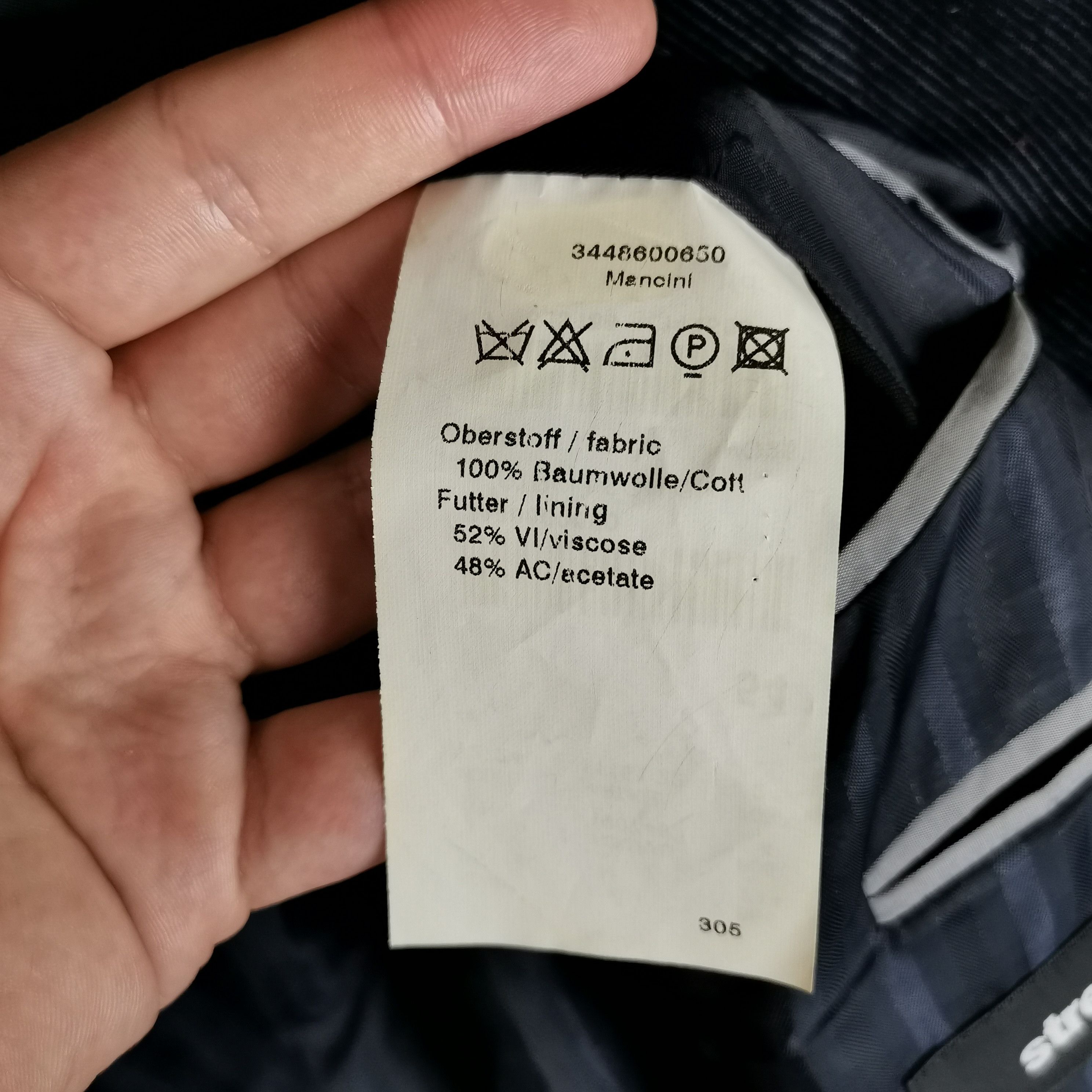 Strellson Strellson premium line corduroy black striped blazer Size 44R - 6 Thumbnail