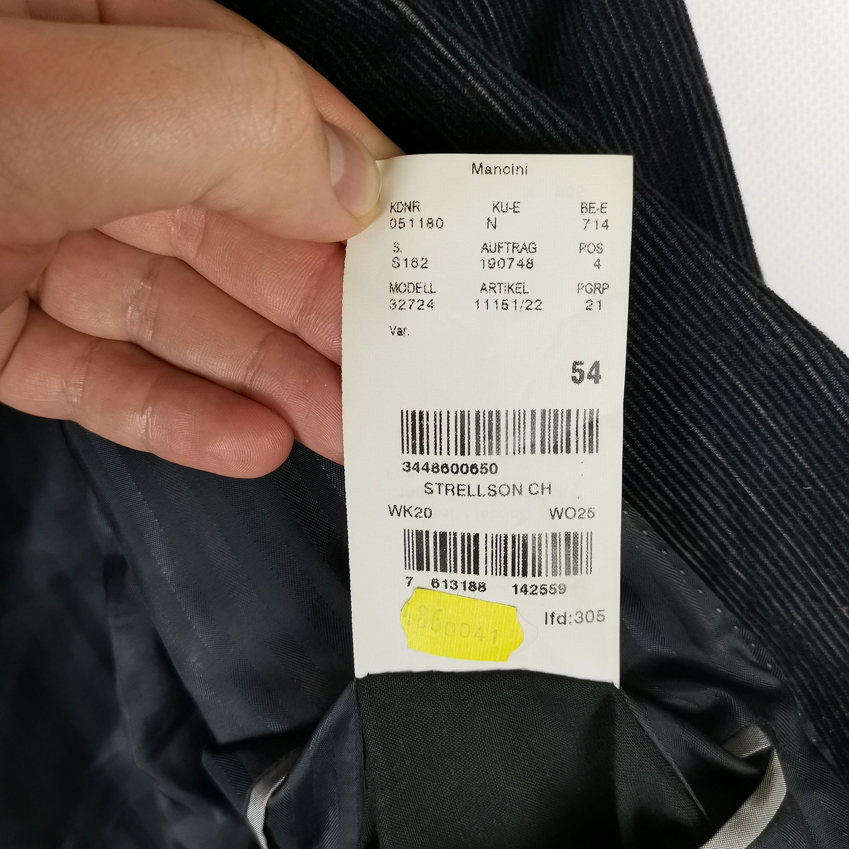 Strellson Strellson premium line corduroy black striped blazer Size 44R - 7 Thumbnail