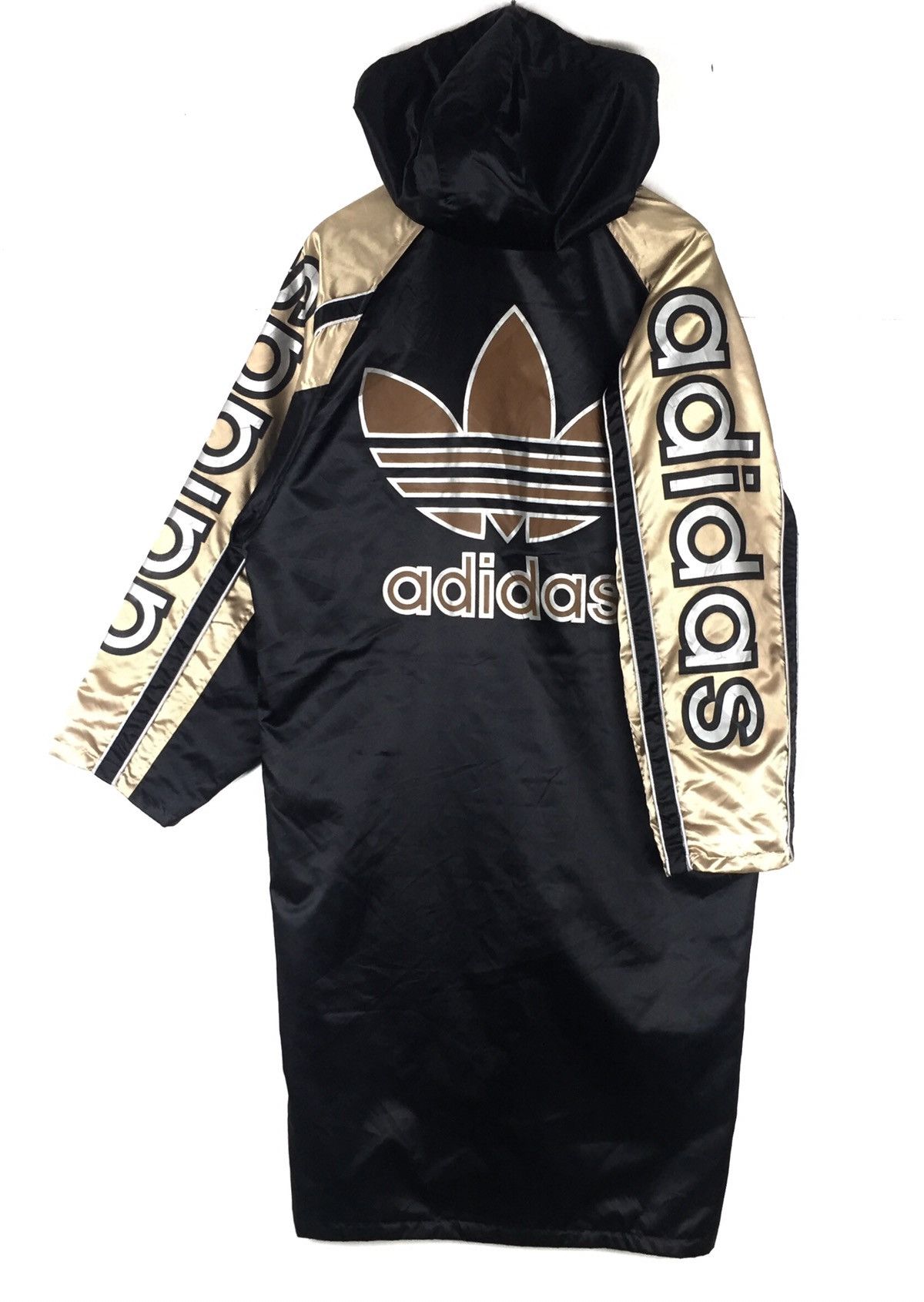 Adidas Vintage 90s Adidas Trefoil Multicolour Long Jacket | L Size US L / EU 52-54 / 3 - 2 Thumbnail