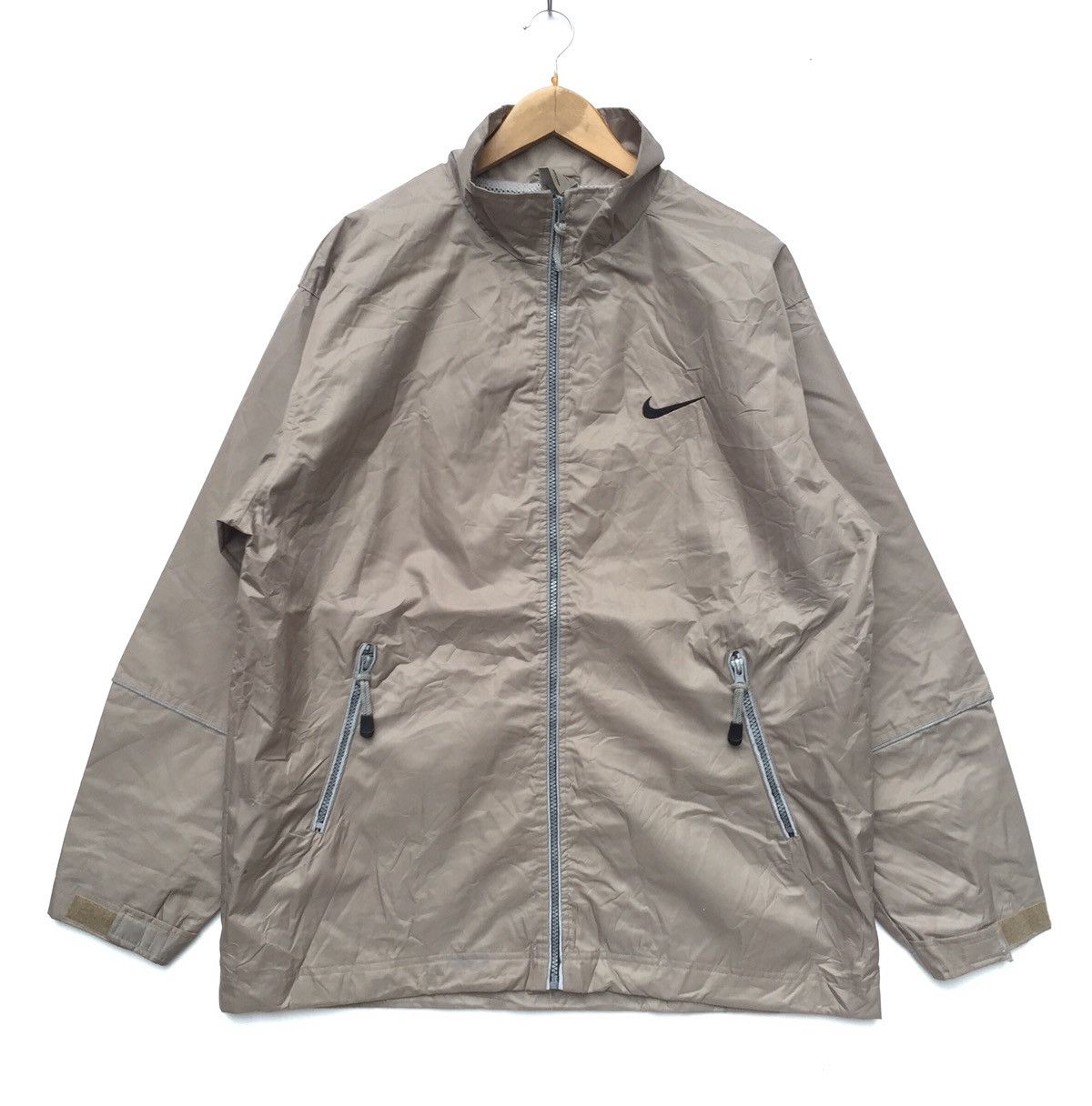 Nike Vintage 90s Nike Swoosh Small Logo Zipper Jacket | Hype Size US L / EU 52-54 / 3 - 1 Thumbnail