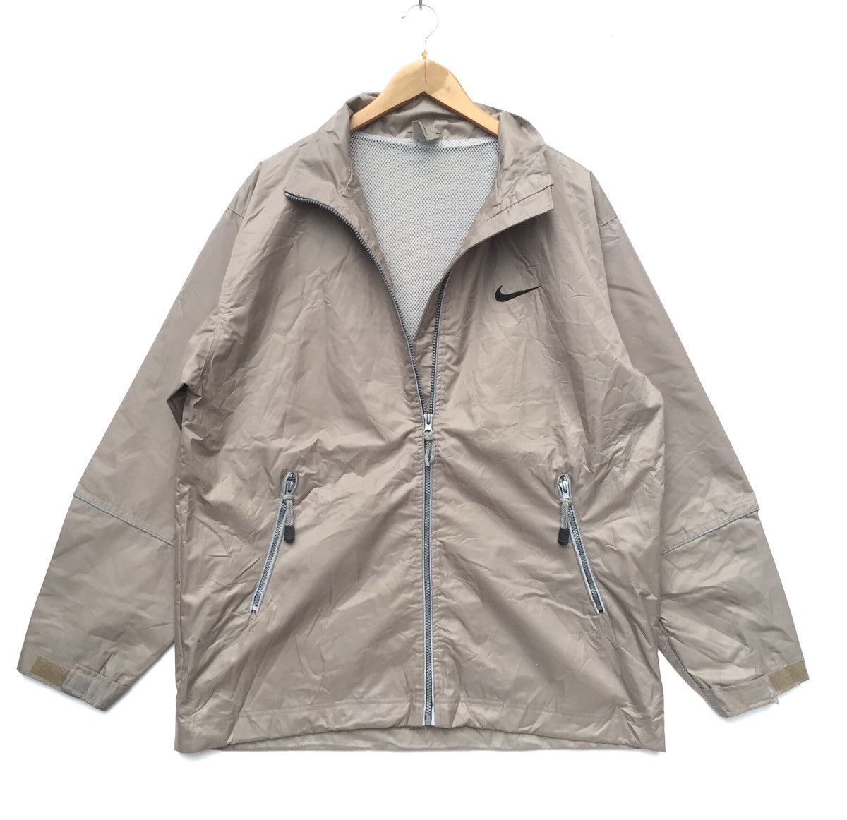 Nike Vintage 90s Nike Swoosh Small Logo Zipper Jacket | Hype Size US L / EU 52-54 / 3 - 2 Thumbnail