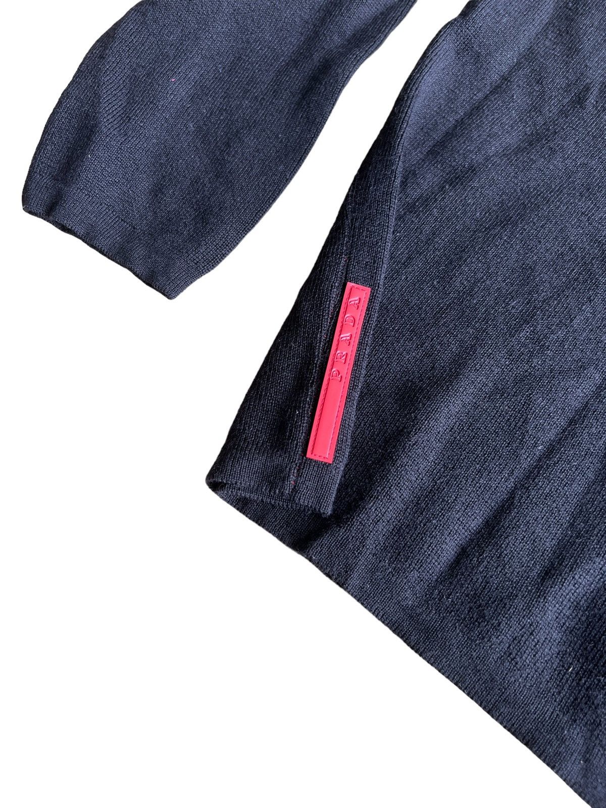 Prada GRAIL🔥OG Prada Milano Red Label Mock Neck Knit Sweater Size US L / EU 52-54 / 3 - 2 Thumbnail