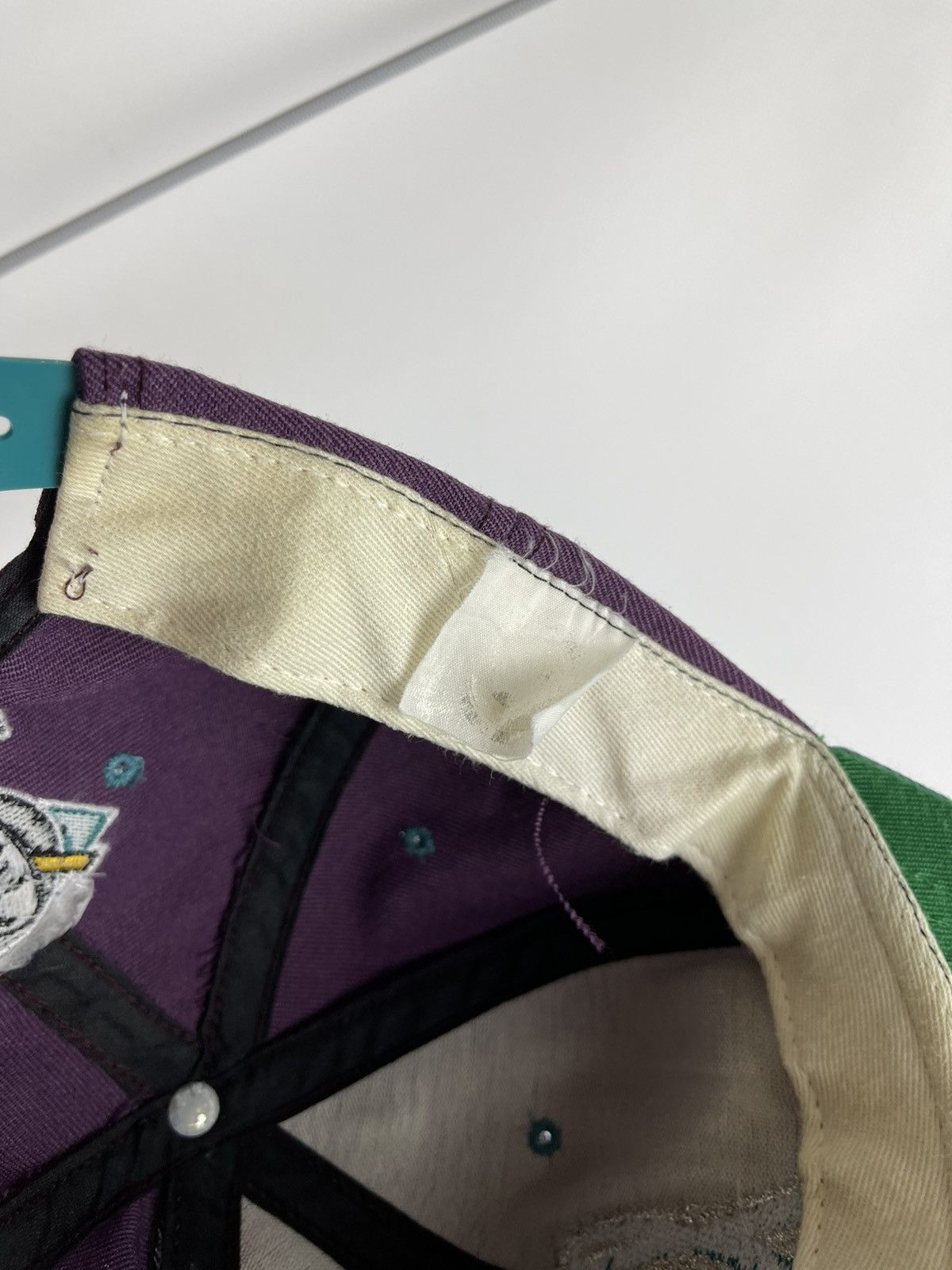 NHL × Nutmeg Nutmeg Vintage 90s Mighty Ducks made in USA NHL cap rare Size ONE SIZE - 8 Thumbnail