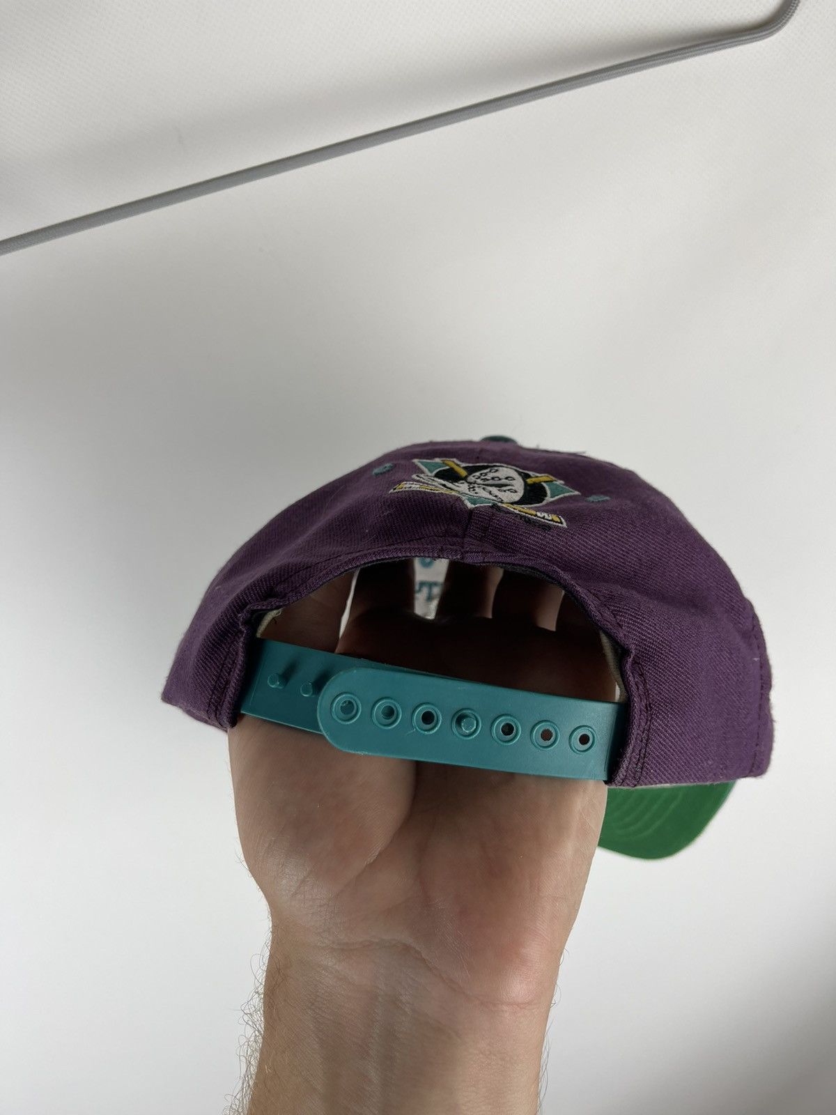 NHL × Nutmeg Nutmeg Vintage 90s Mighty Ducks made in USA NHL cap rare Size ONE SIZE - 6 Thumbnail