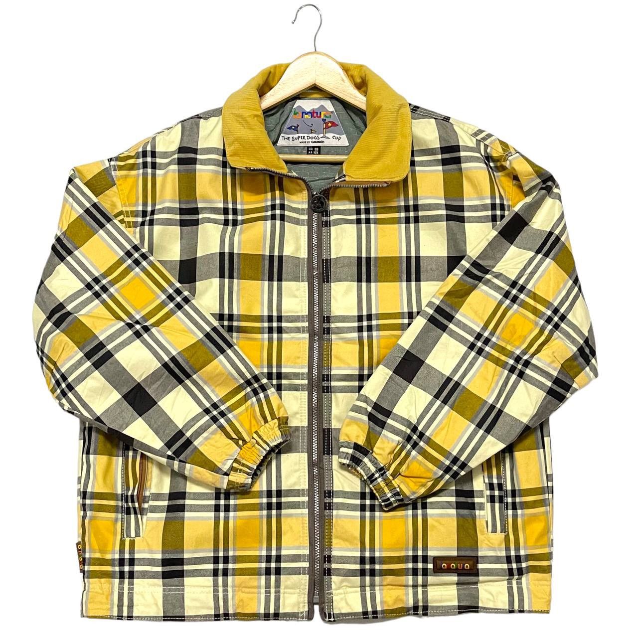 Vintage Lanatura By Goldwin Plaid Design Ski Wear Jacket