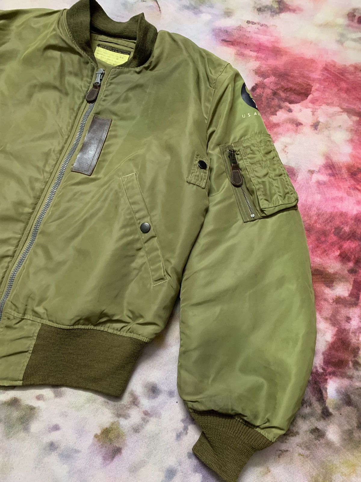 Buzz Ricksons Type B-15C Modified Flight Jacket Size 38 Bombers