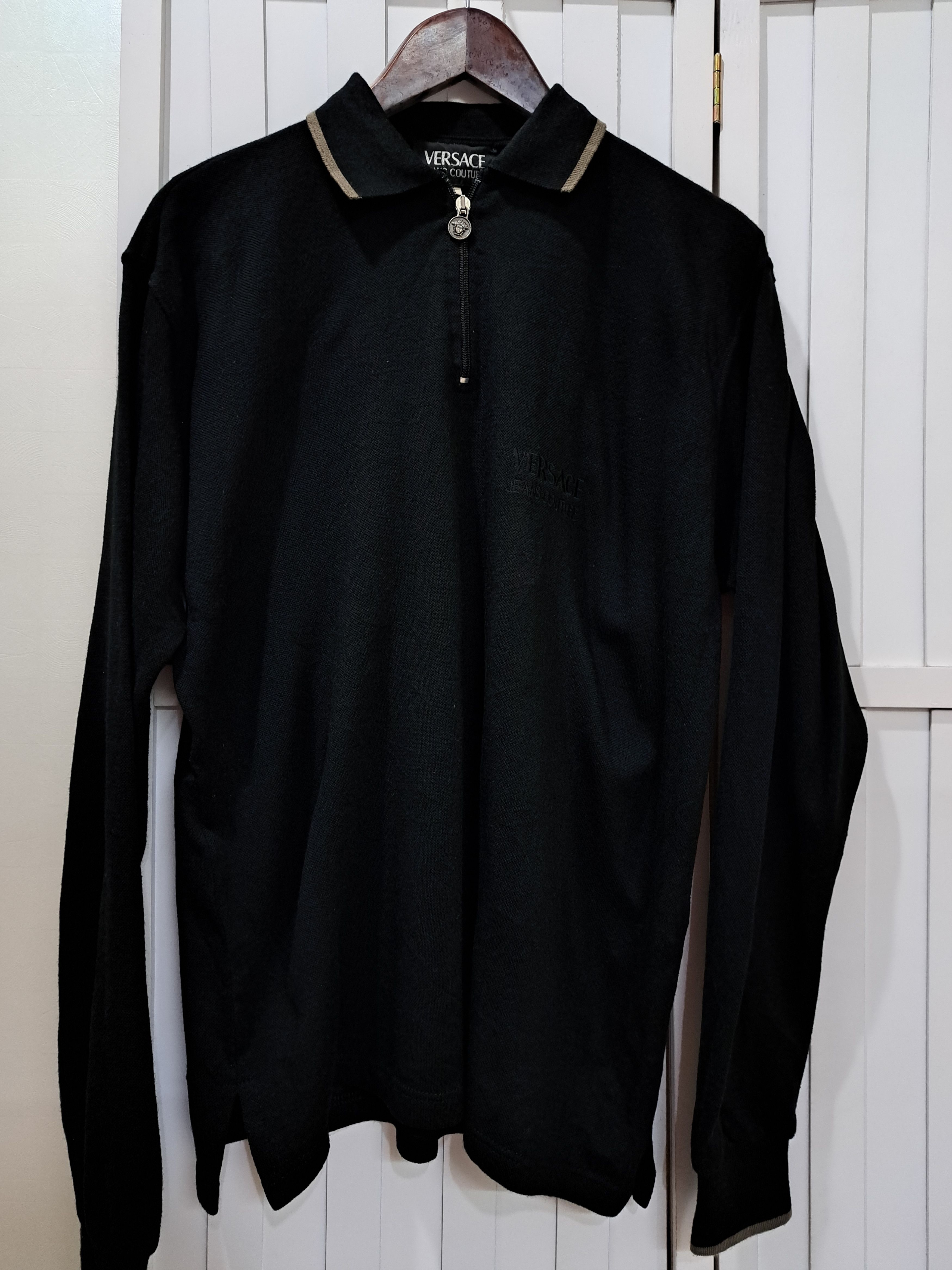 Versace Jeans Couture Wool Jumper with a collar