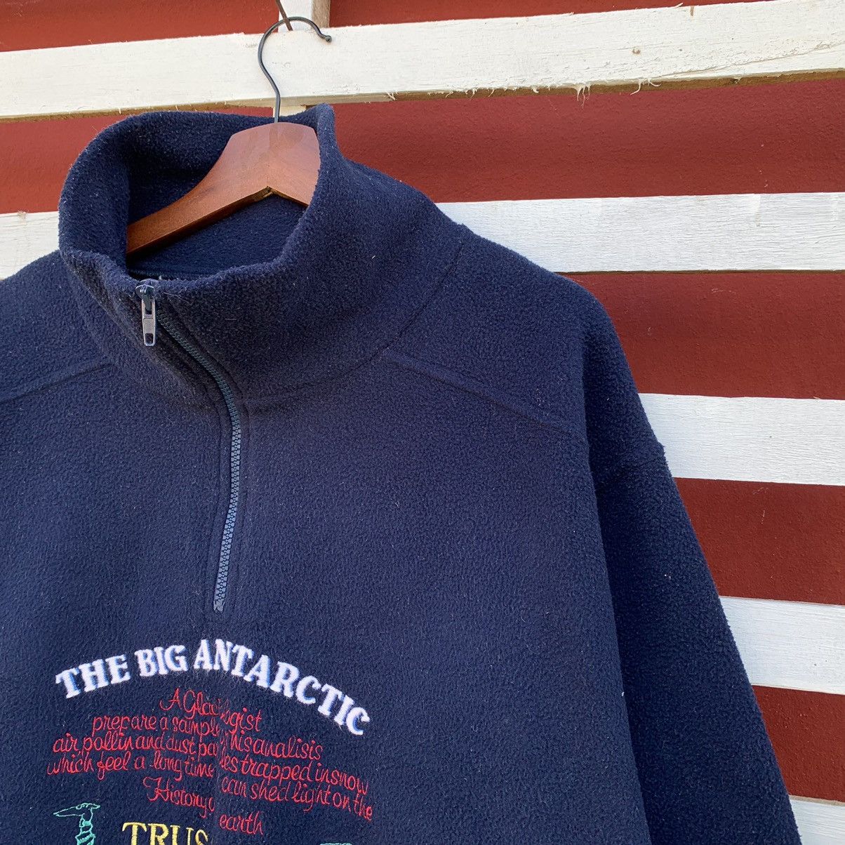 Trussardi × Vintage Vintage 90s Trussardi Italy Fleece Sweater Size US L / EU 52-54 / 3 - 4 Thumbnail