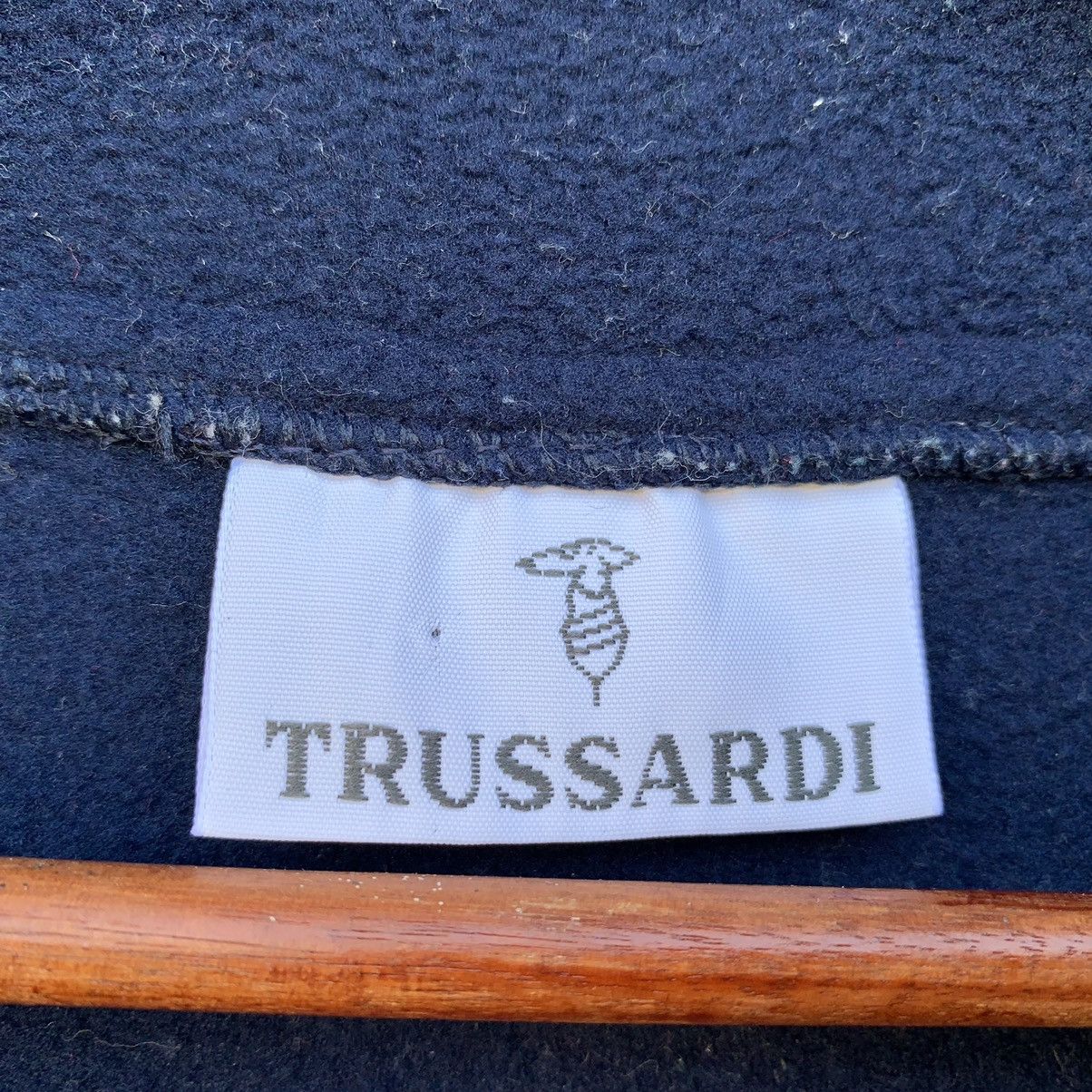 Trussardi × Vintage Vintage 90s Trussardi Italy Fleece Sweater Size US L / EU 52-54 / 3 - 8 Thumbnail