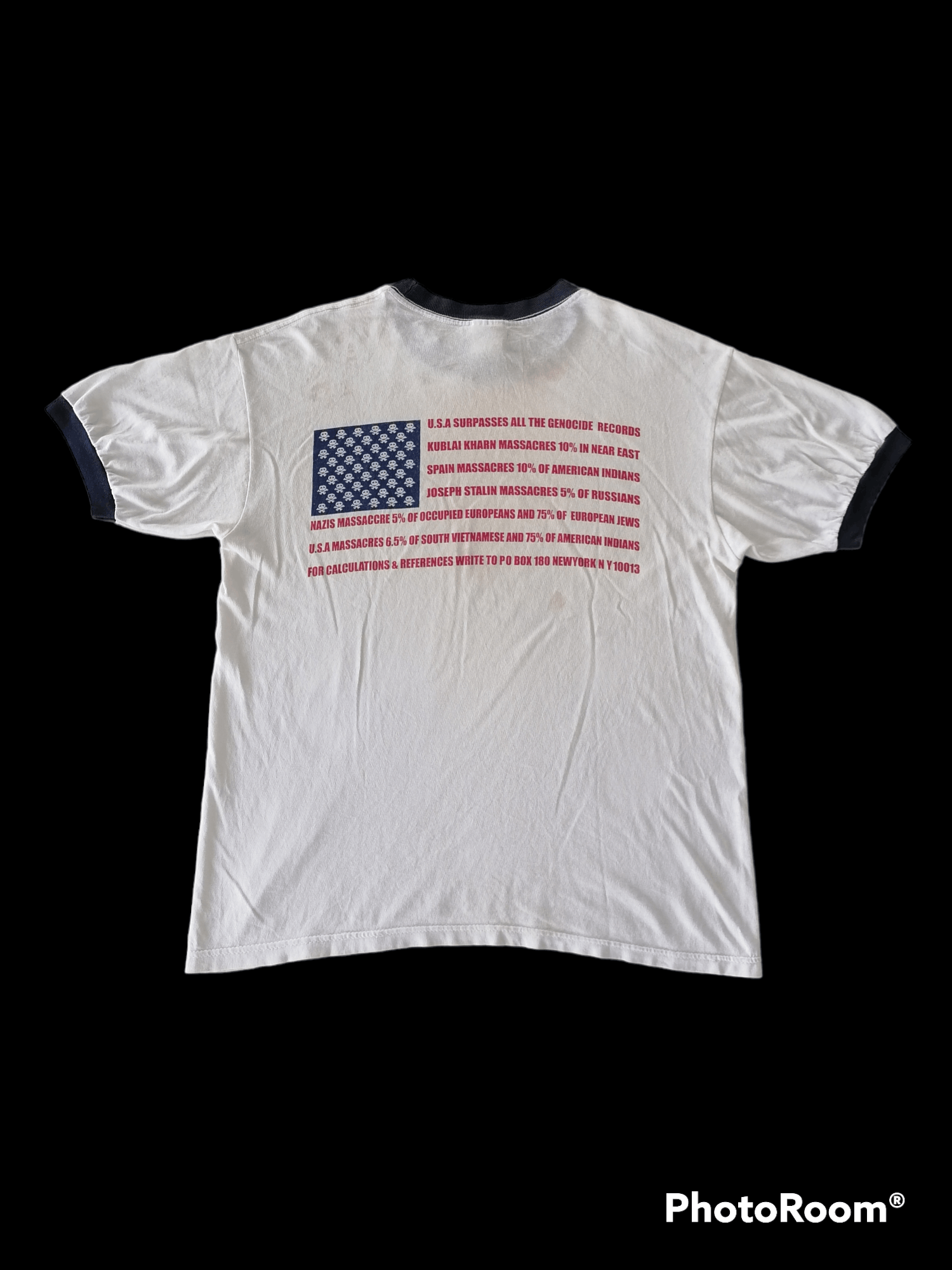 Vintage Vintage John Lennon New York City Ringer T-shirt Size US M / EU 48-50 / 2 - 6 Thumbnail