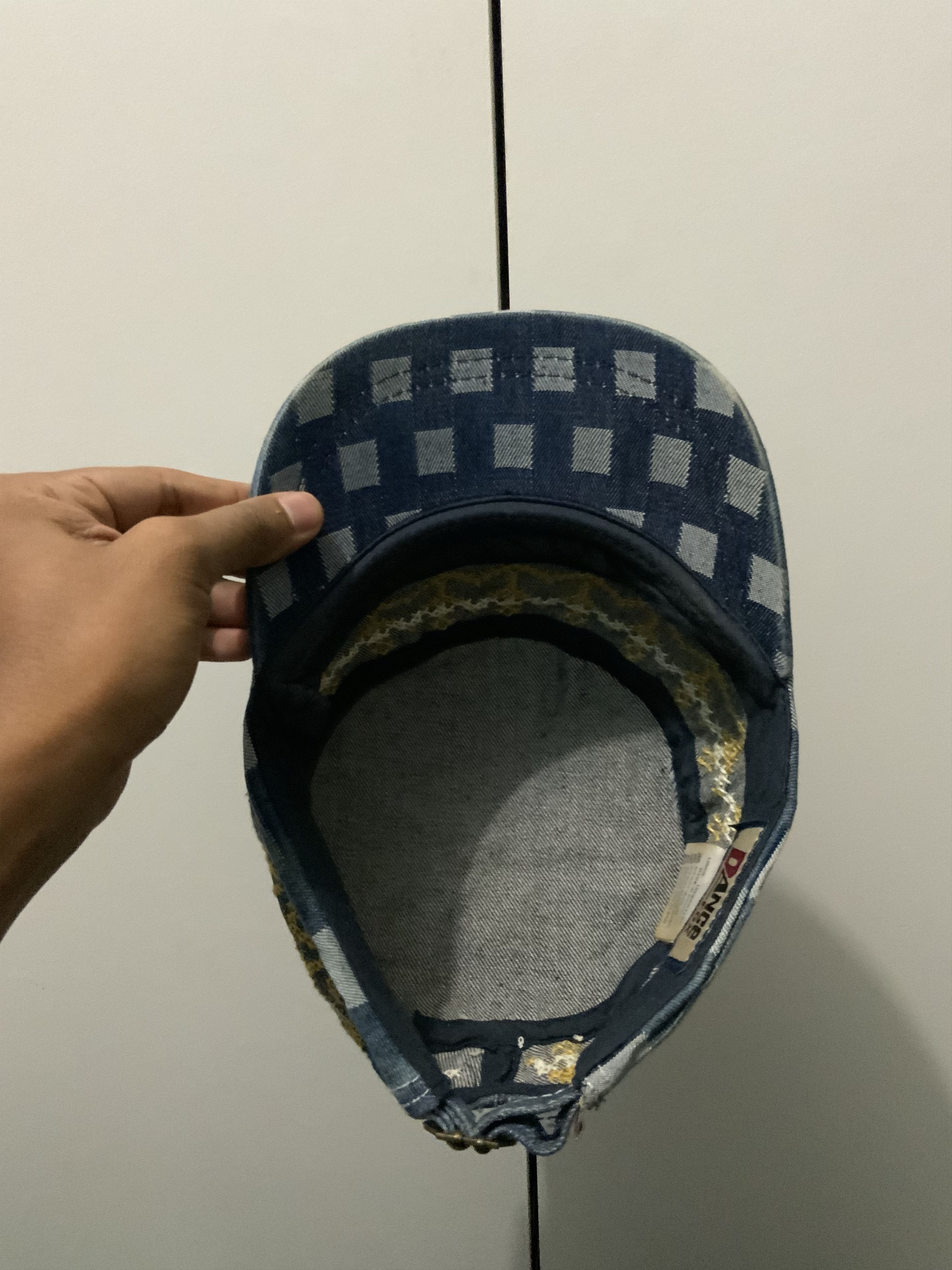 If Six Was Nine Dance Fox Denime Sashiko Japanese Style Hat Size ONE SIZE - 7 Thumbnail