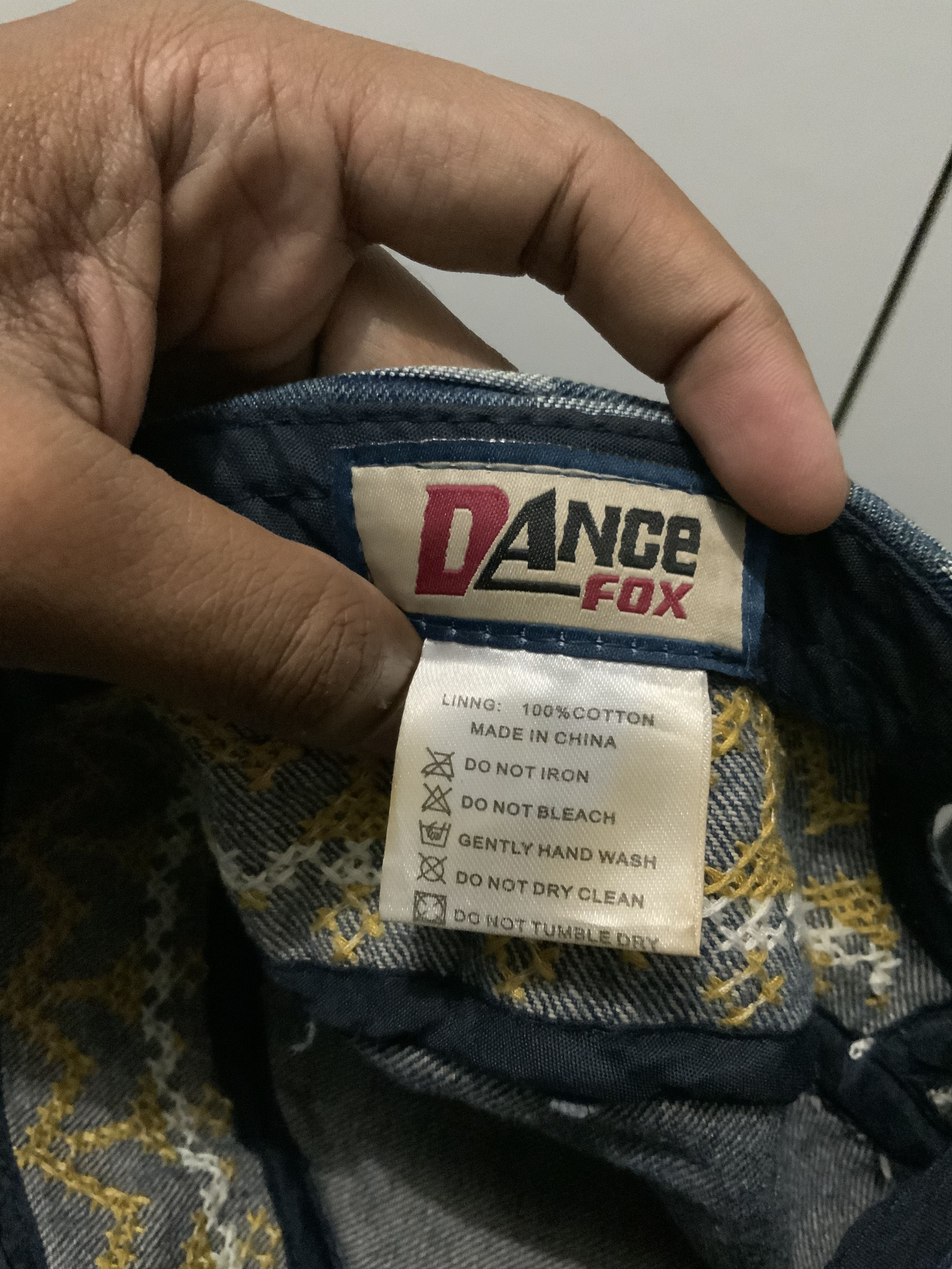 If Six Was Nine Dance Fox Denime Sashiko Japanese Style Hat Size ONE SIZE - 11 Thumbnail