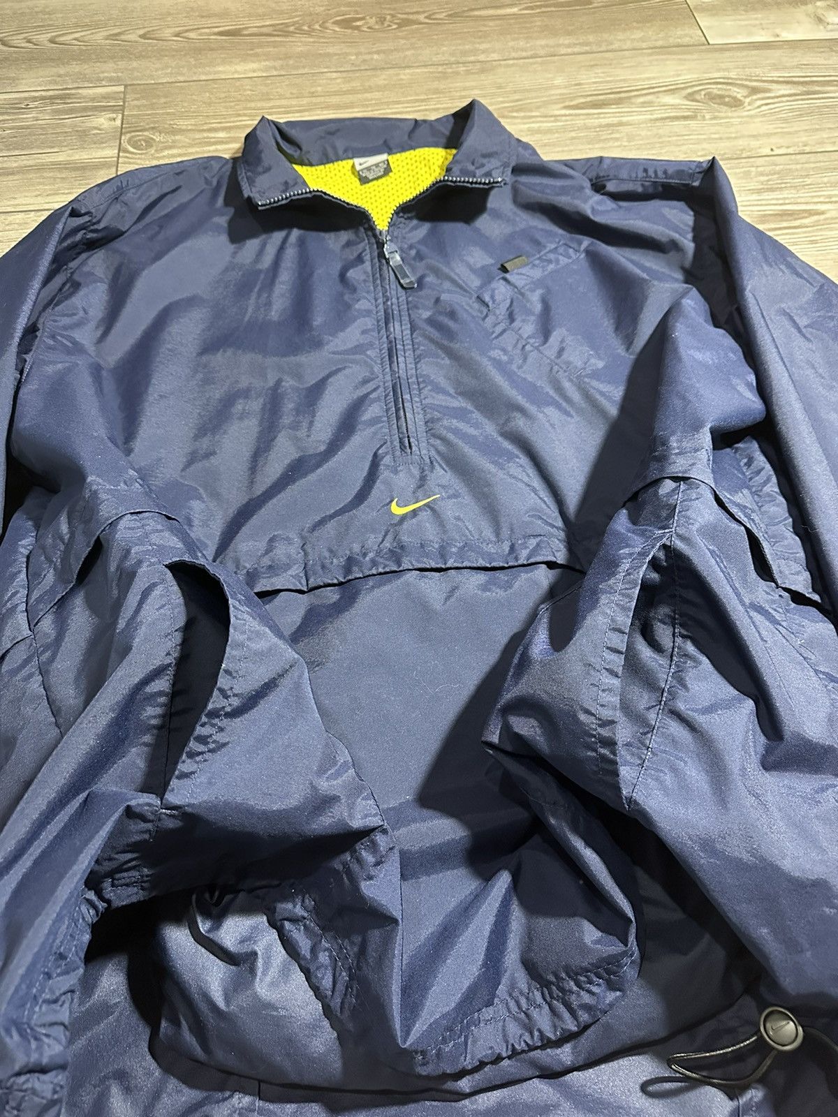 Nike × Vintage Y2K Nike Center Swoosh 1/4 Zip Light Jacket Size US XL / EU 56 / 4 - 2 Thumbnail
