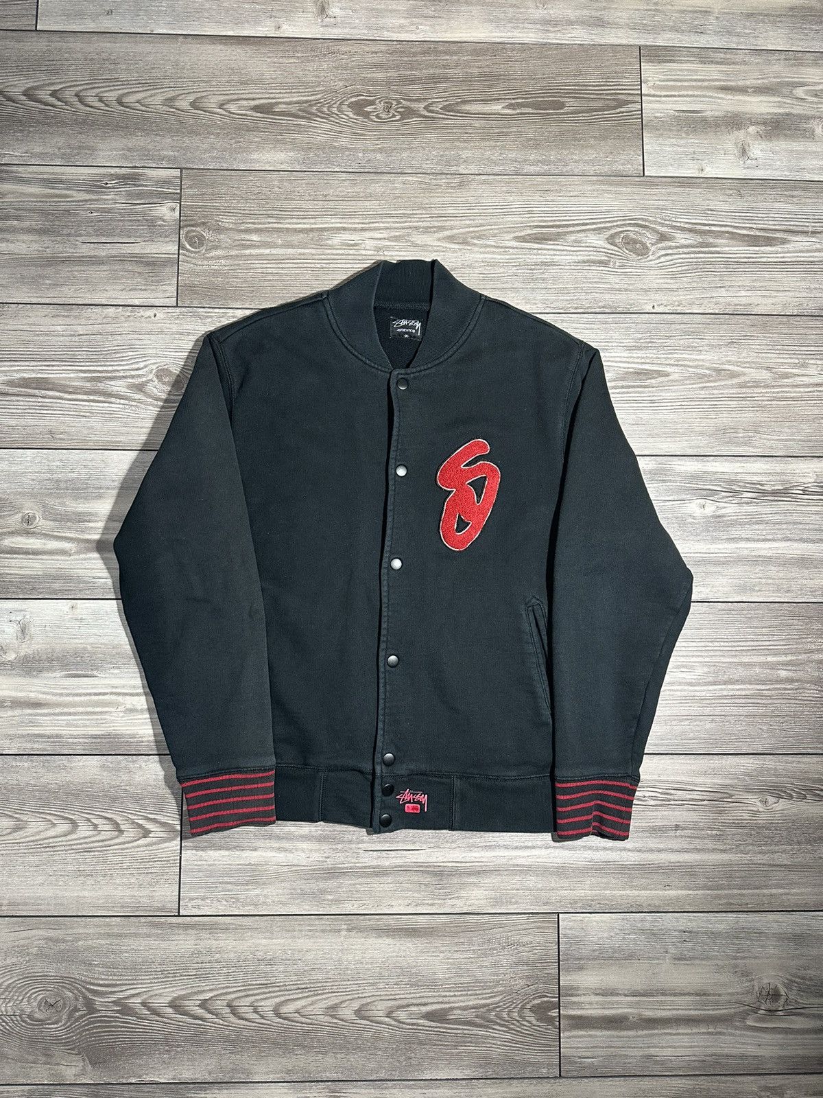 Stussy × Vintage Vintage Stussy Varsity Button Up Size US M / EU 48-50 / 2 - 1 Thumbnail