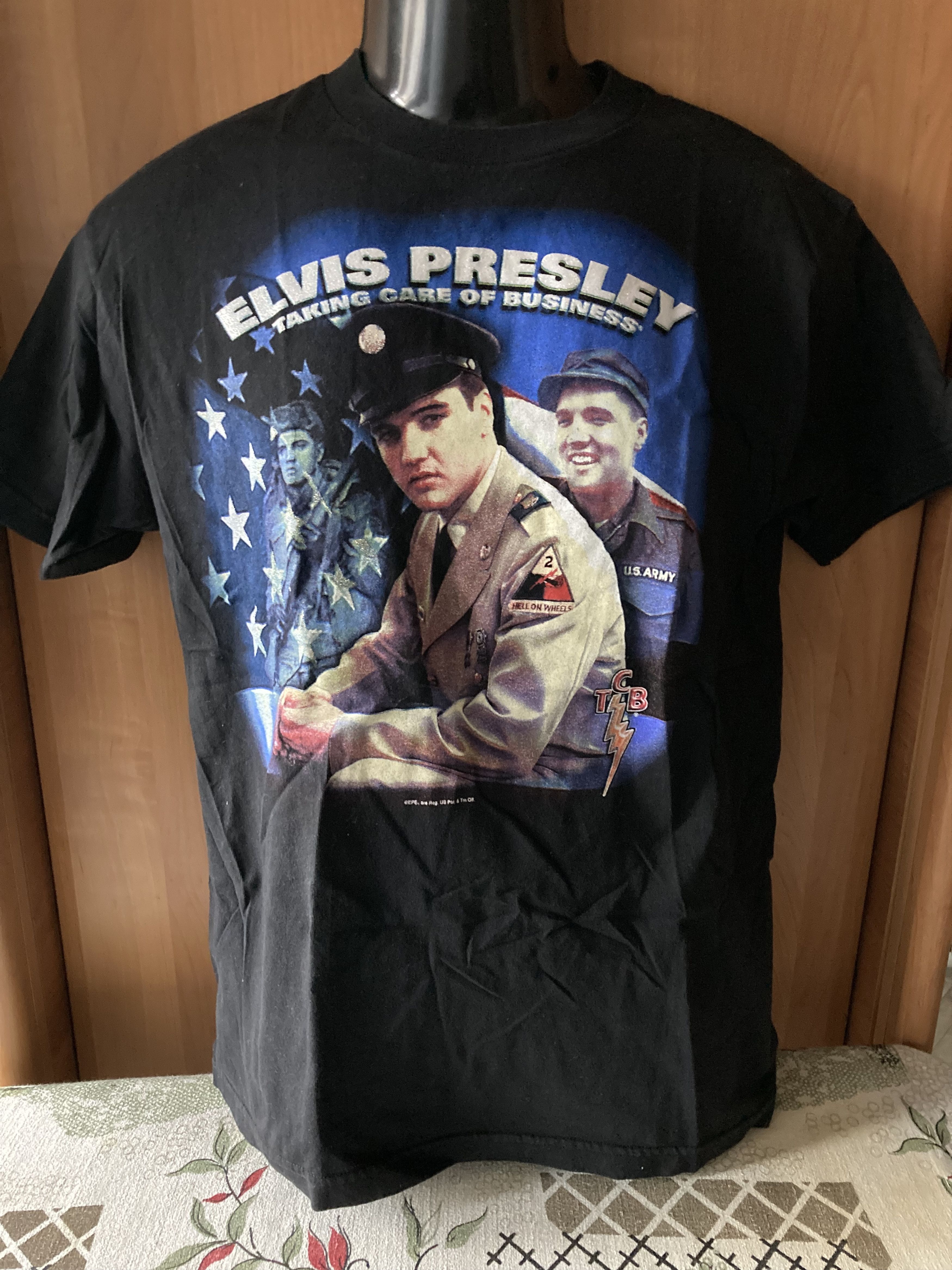 Band Tees Vintage × Band Tees × Elvis Presley xRare Tee US Made Size M / US 6-8 / IT 42-44 - 1 Thumbnail