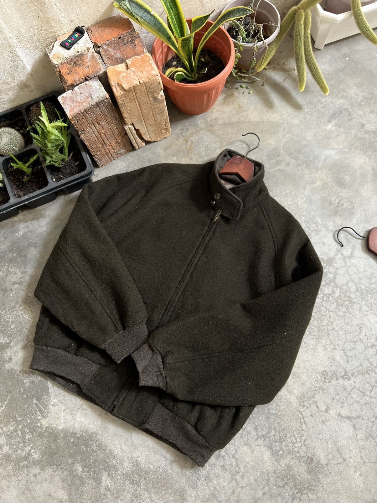Japanese Brand × Vintage Vintage 🖤 Japanese Woll Bomber Jacket Size US M / EU 48-50 / 2 - 3 Thumbnail