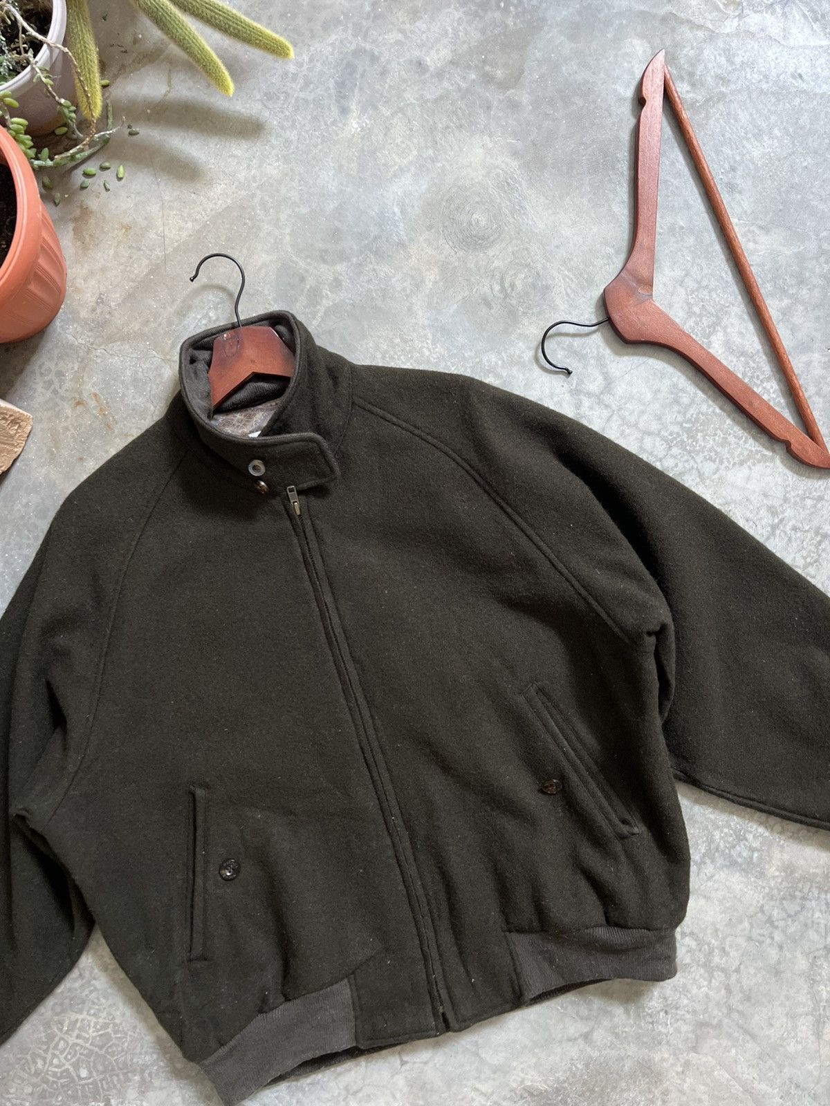 Japanese Brand × Vintage Vintage 🖤 Japanese Woll Bomber Jacket Size US M / EU 48-50 / 2 - 8 Thumbnail