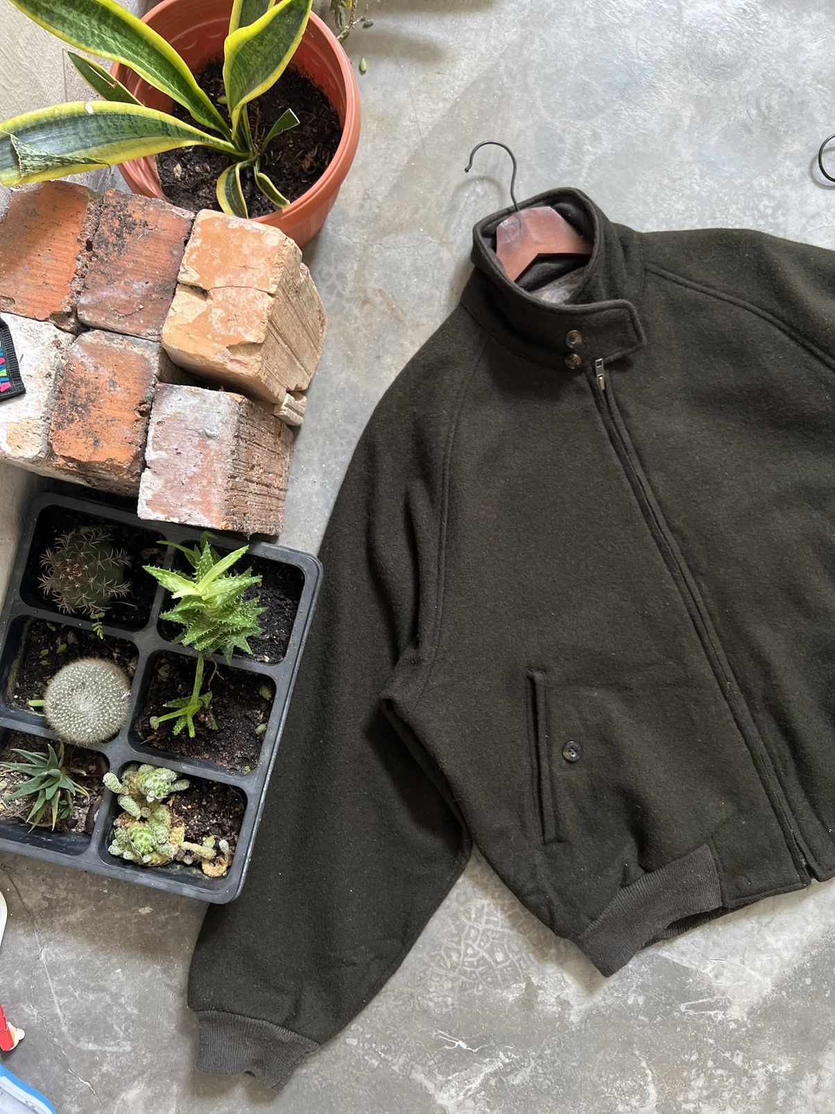 Japanese Brand × Vintage Vintage 🖤 Japanese Woll Bomber Jacket Size US M / EU 48-50 / 2 - 4 Thumbnail