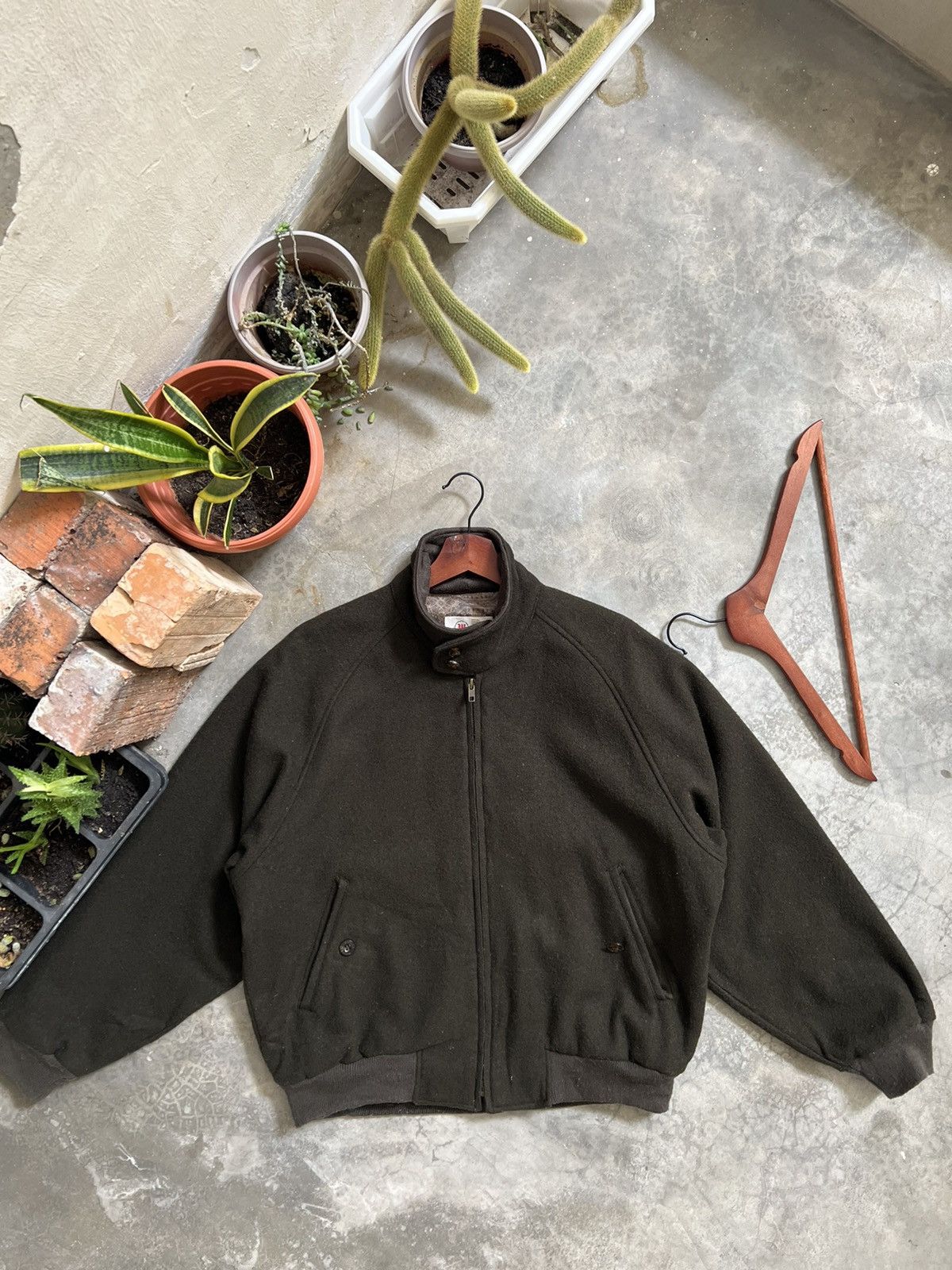 Japanese Brand × Vintage Vintage 🖤 Japanese Woll Bomber Jacket Size US M / EU 48-50 / 2 - 21 Thumbnail