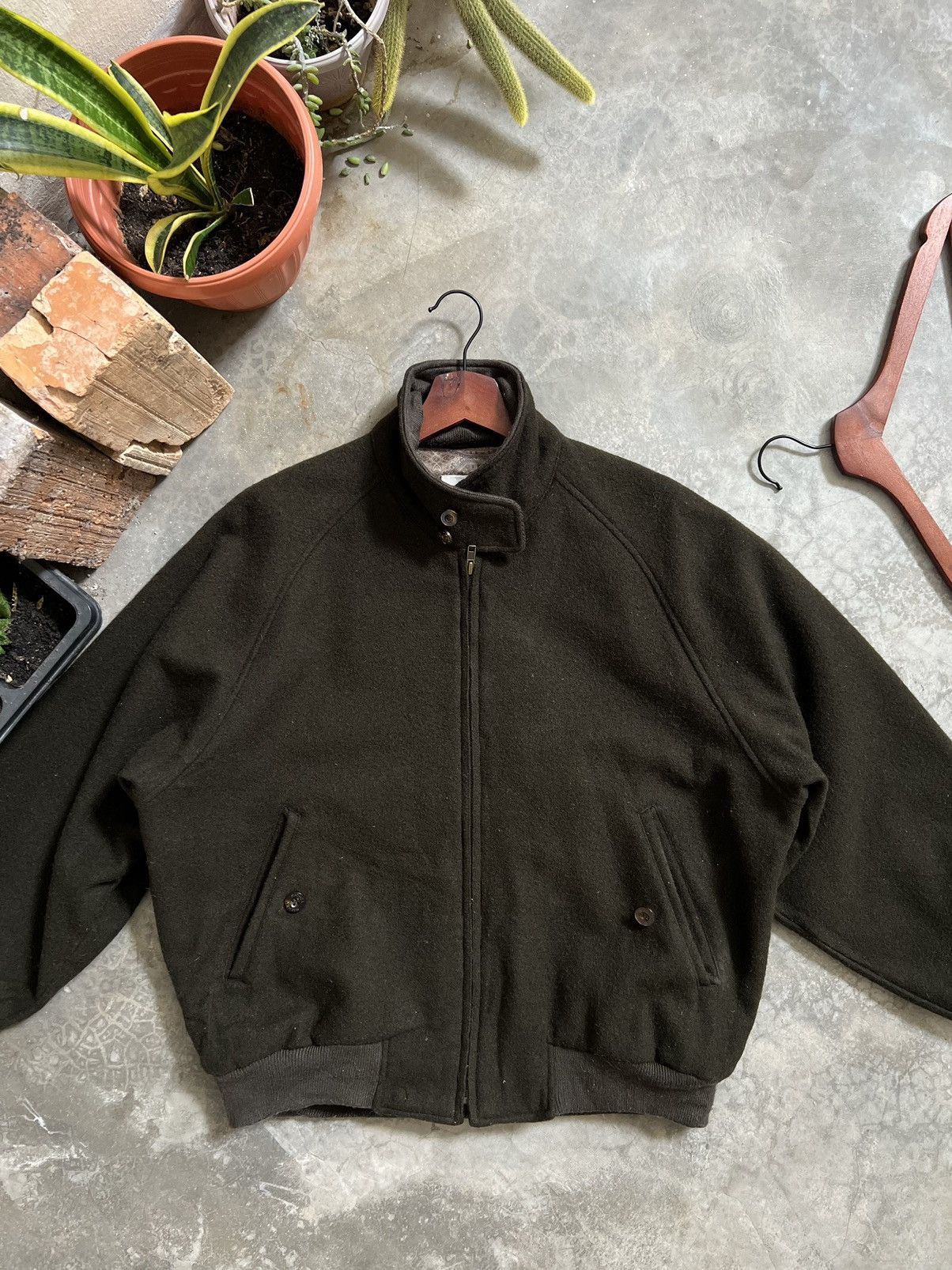 Japanese Brand × Vintage Vintage 🖤 Japanese Woll Bomber Jacket Size US M / EU 48-50 / 2 - 2 Thumbnail