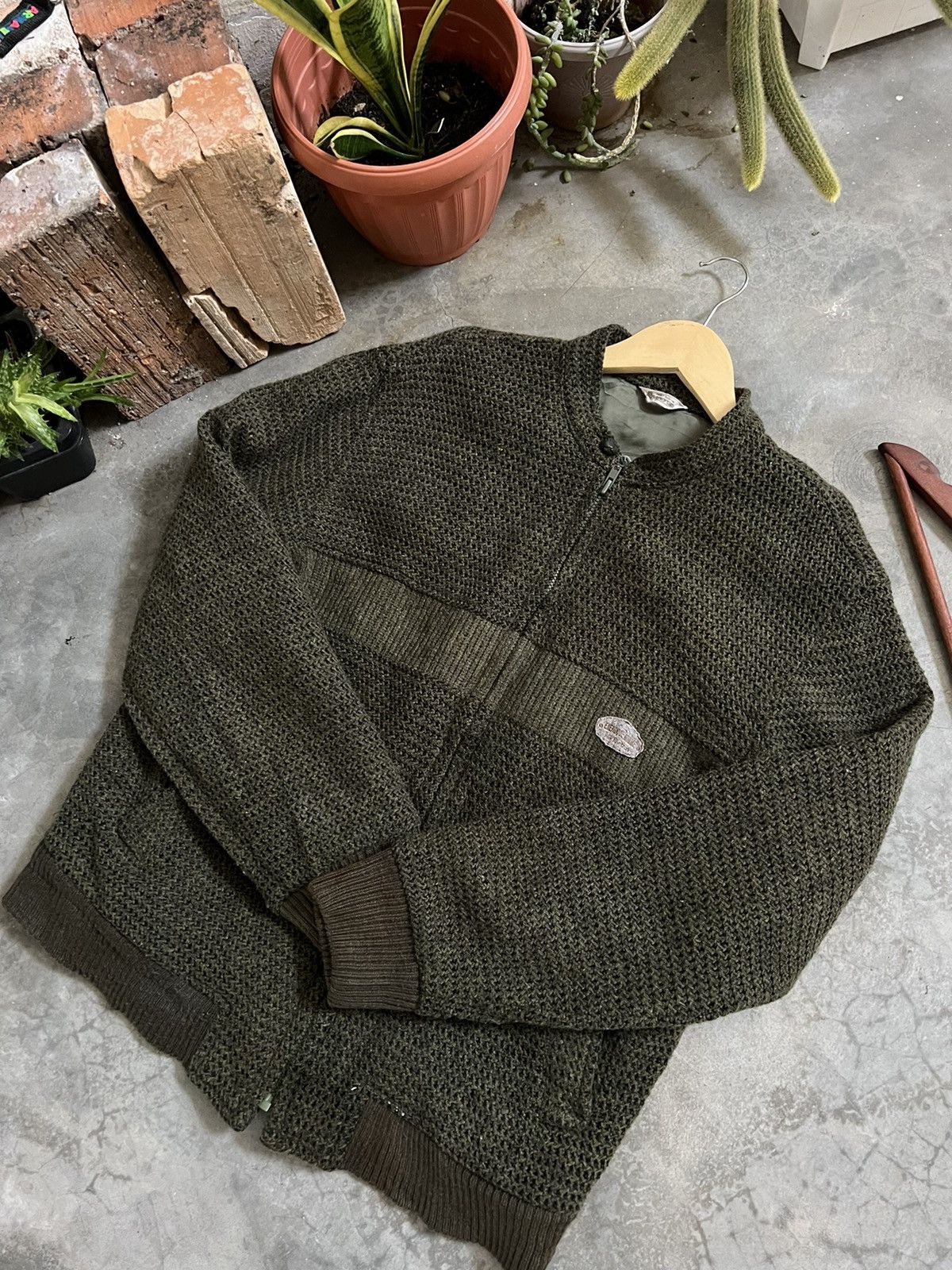 Japanese Brand × Vintage VINTAGE 🏴‍☠️ Energique Homme Knit Quilted Jacket Size US M / EU 48-50 / 2 - 9 Thumbnail