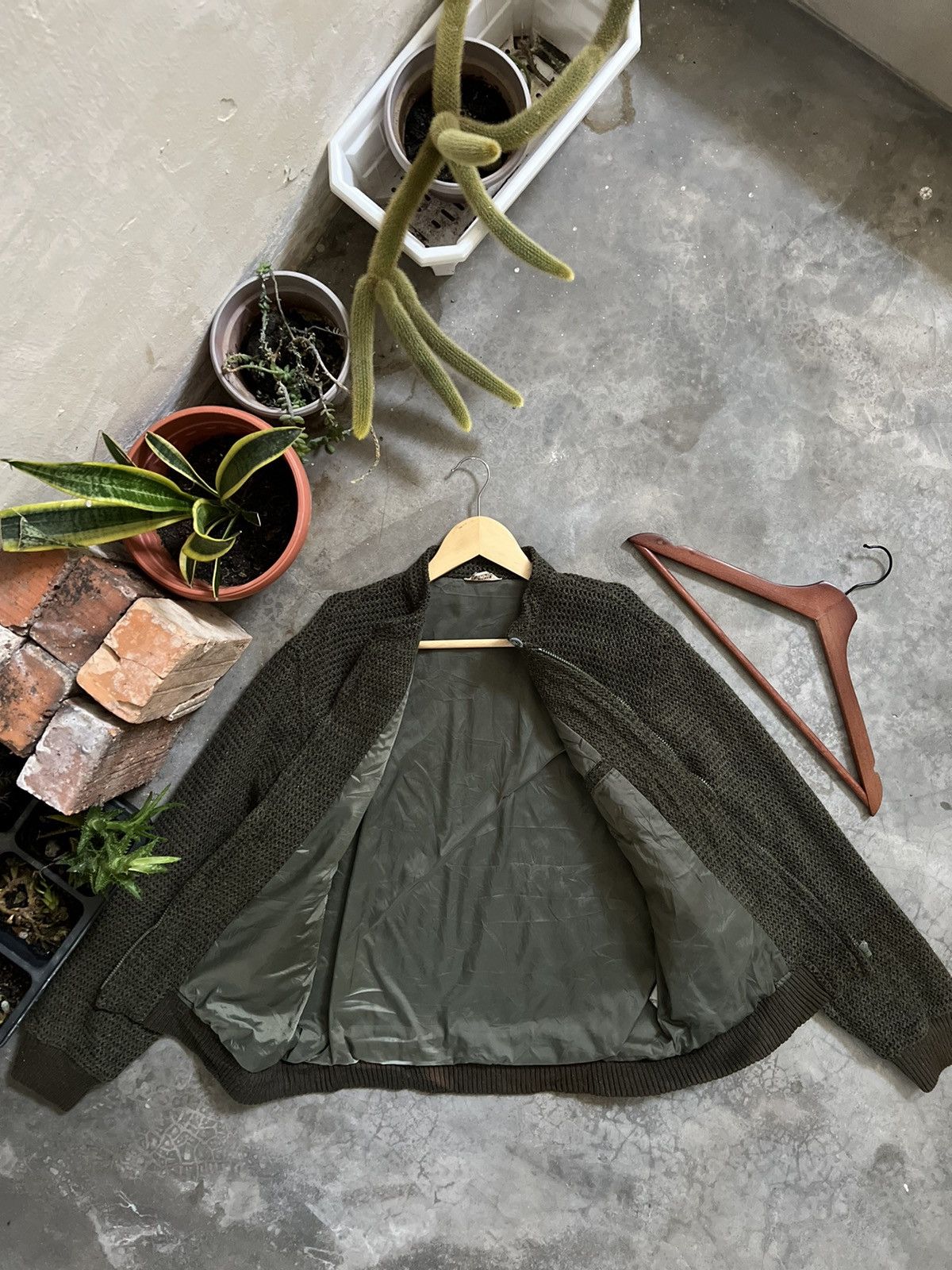 Japanese Brand × Vintage VINTAGE 🏴‍☠️ Energique Homme Knit Quilted Jacket Size US M / EU 48-50 / 2 - 6 Thumbnail