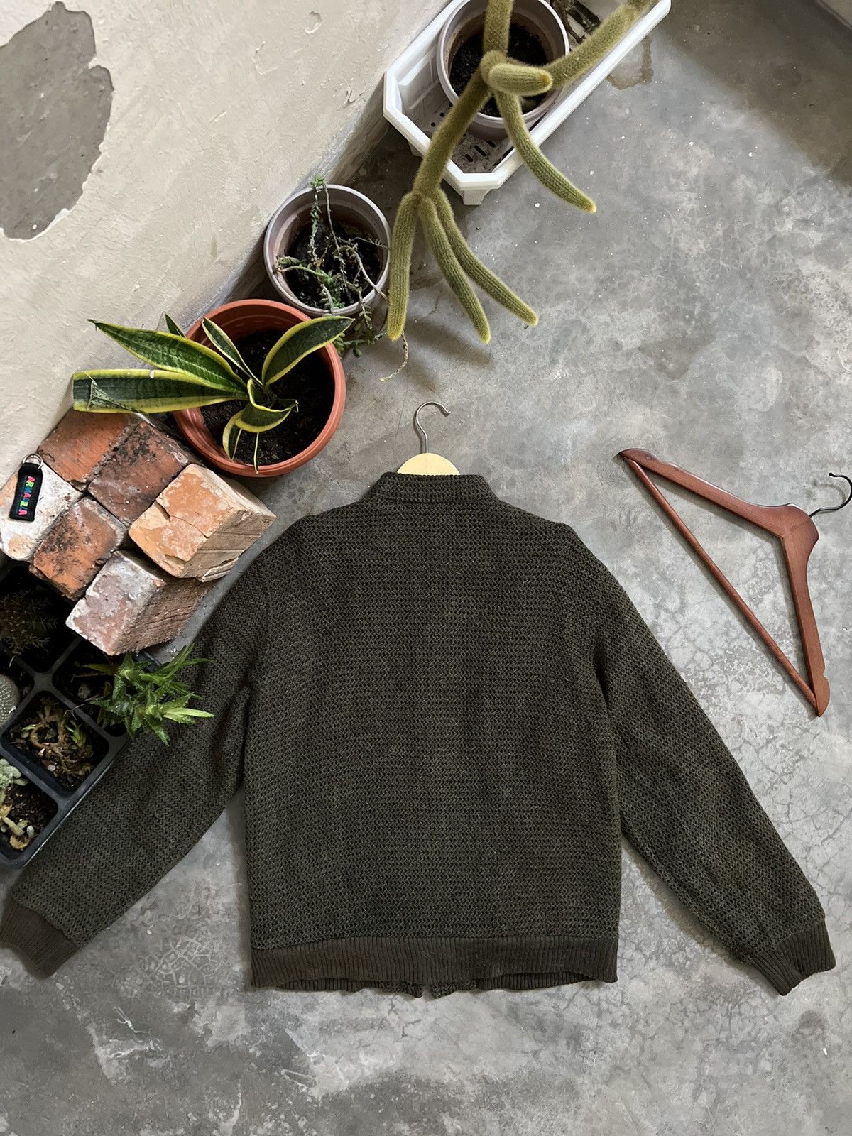 Japanese Brand × Vintage VINTAGE 🏴‍☠️ Energique Homme Knit Quilted Jacket Size US M / EU 48-50 / 2 - 10 Thumbnail