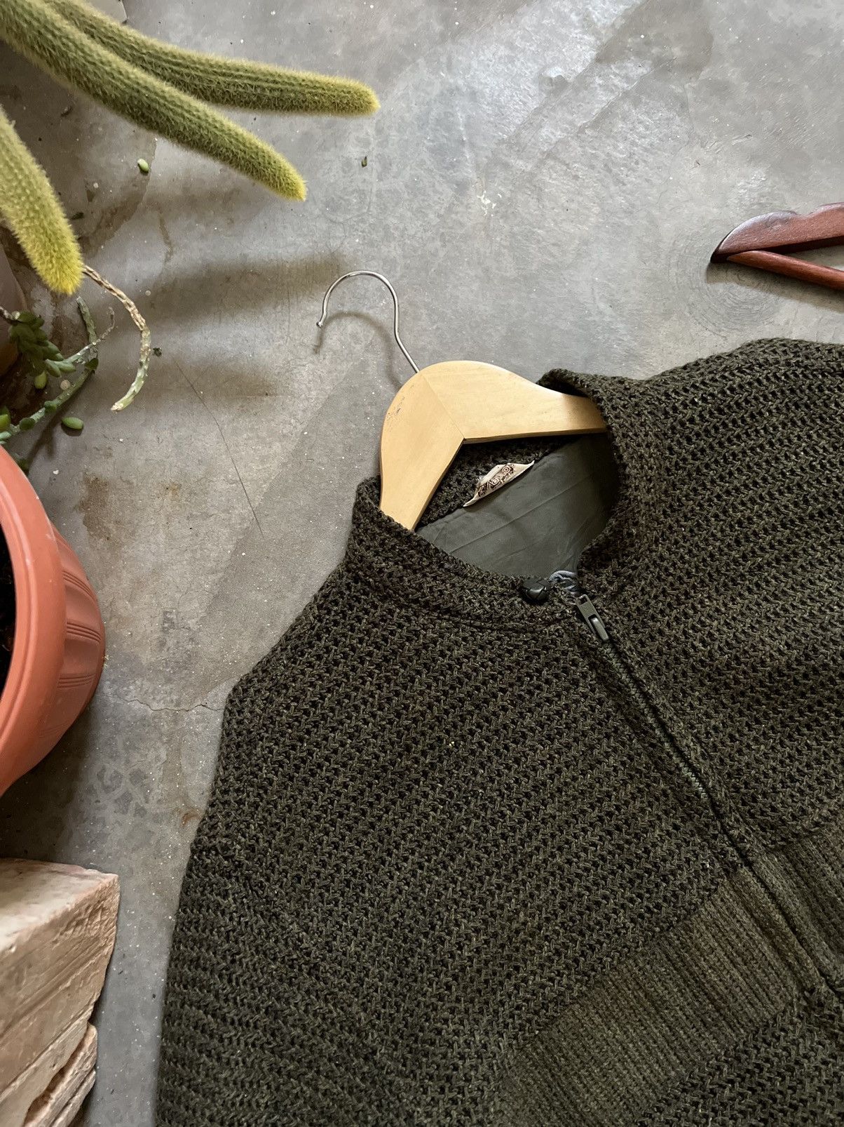 Japanese Brand × Vintage VINTAGE 🏴‍☠️ Energique Homme Knit Quilted Jacket Size US M / EU 48-50 / 2 - 5 Thumbnail