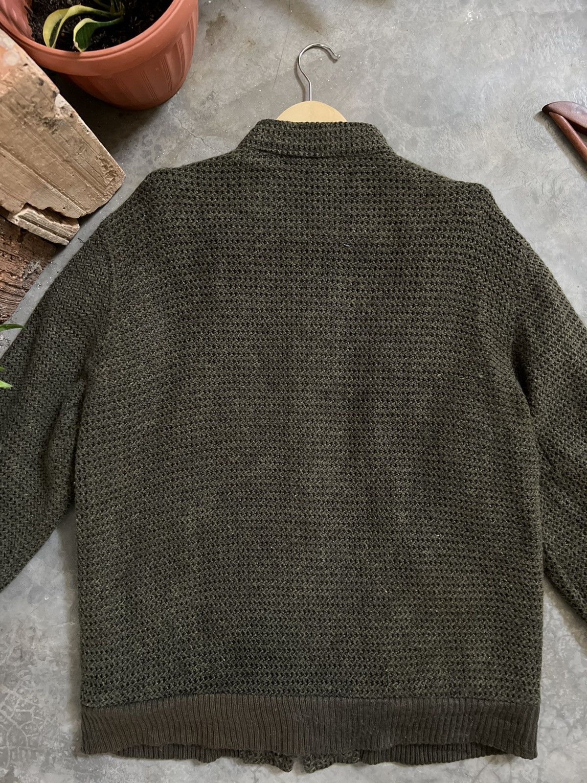 Japanese Brand × Vintage VINTAGE 🏴‍☠️ Energique Homme Knit Quilted Jacket Size US M / EU 48-50 / 2 - 11 Thumbnail