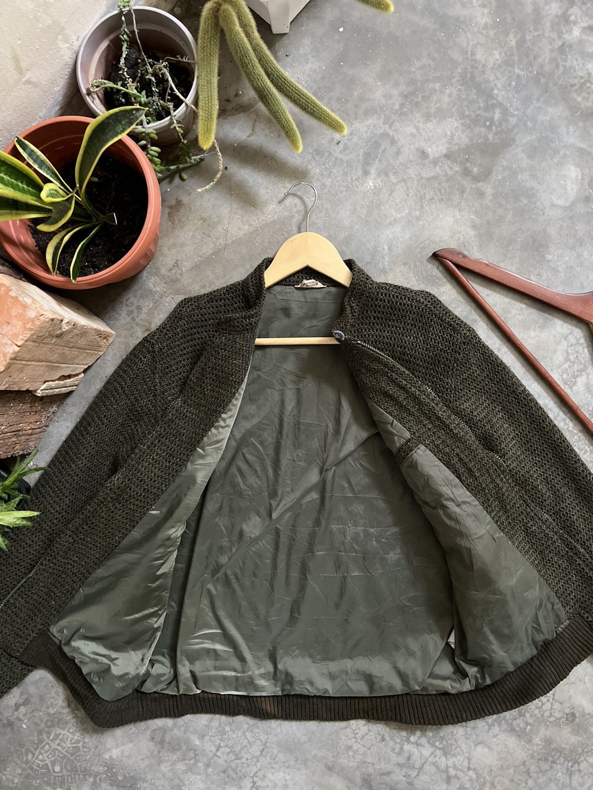 Japanese Brand × Vintage VINTAGE 🏴‍☠️ Energique Homme Knit Quilted Jacket Size US M / EU 48-50 / 2 - 7 Thumbnail