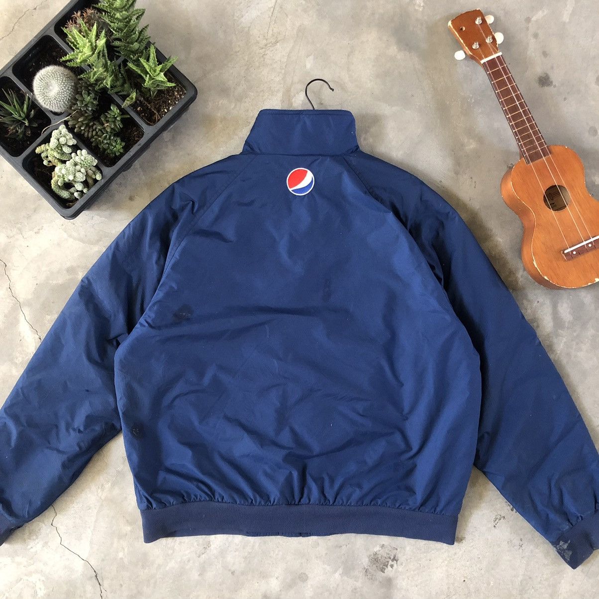 Pepsi × Vintage Vintage 🖤 Pepsi Workwear Bombers Style Jacket Size US L / EU 52-54 / 3 - 3 Thumbnail