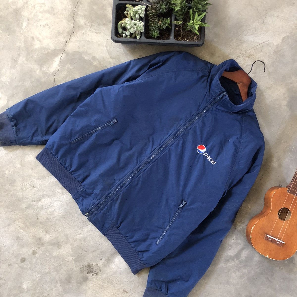 Pepsi × Vintage Vintage 🖤 Pepsi Workwear Bombers Style Jacket Size US L / EU 52-54 / 3 - 4 Thumbnail