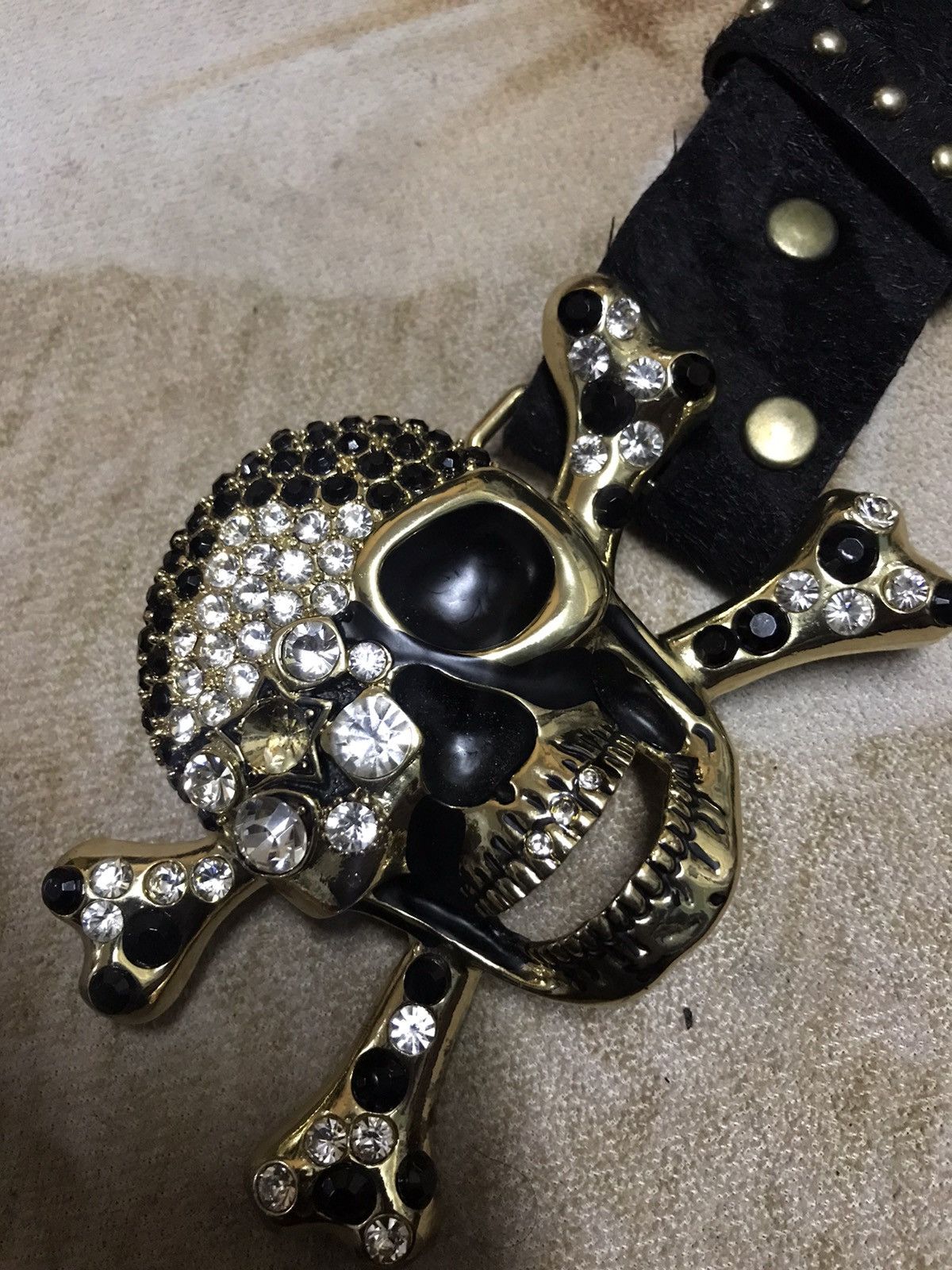 Seditionaries skulls Buckle belt 💀 Size 34 - 4 Thumbnail
