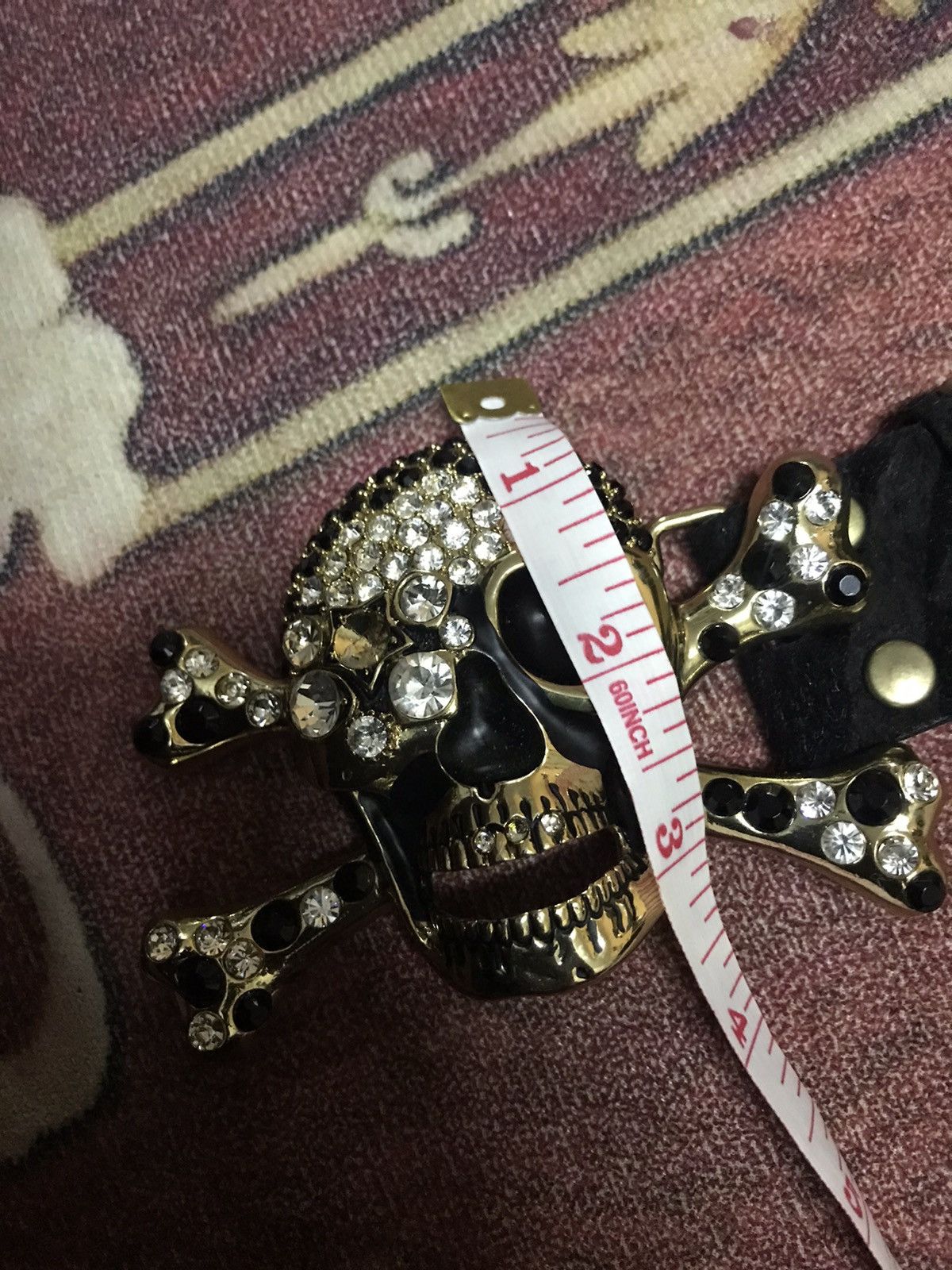 Seditionaries skulls Buckle belt 💀 Size 34 - 7 Thumbnail