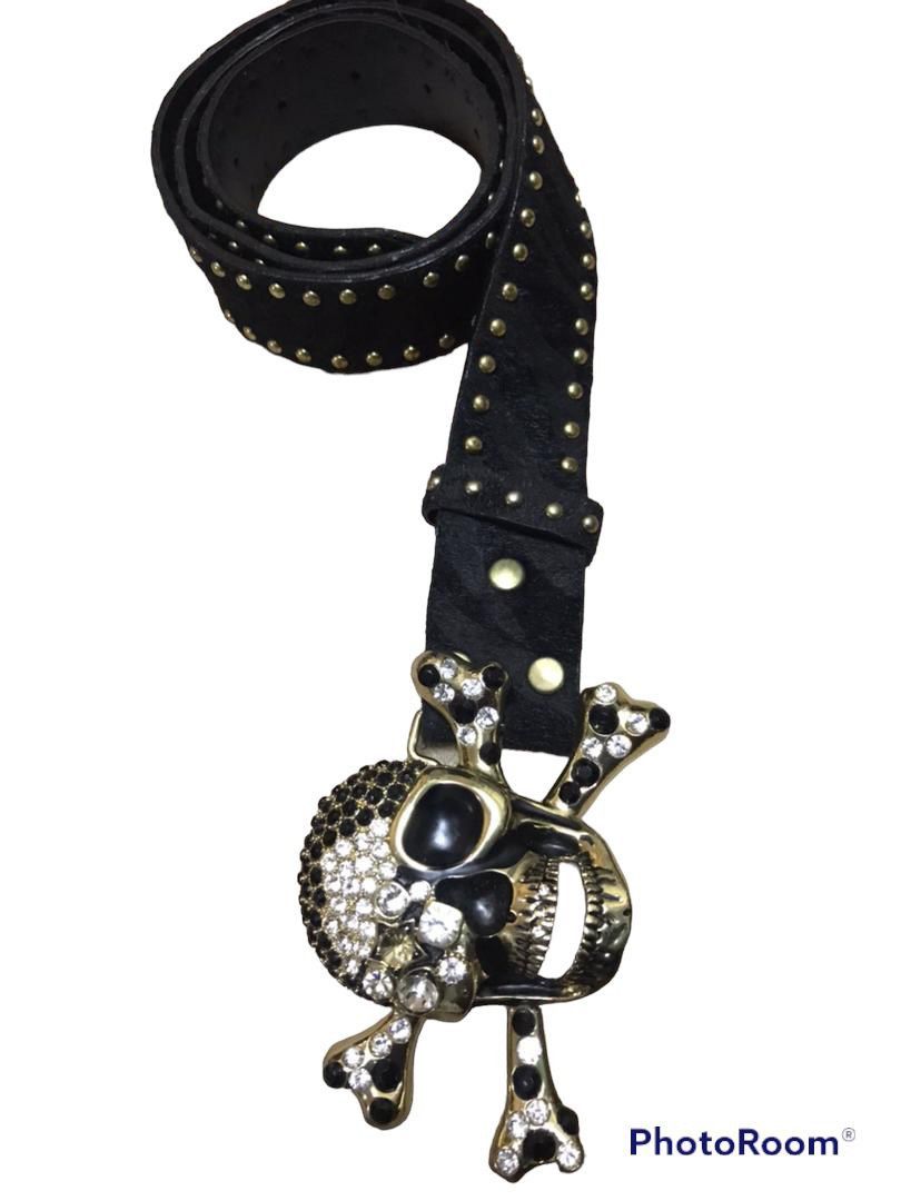 Metal skulls Buckle belt