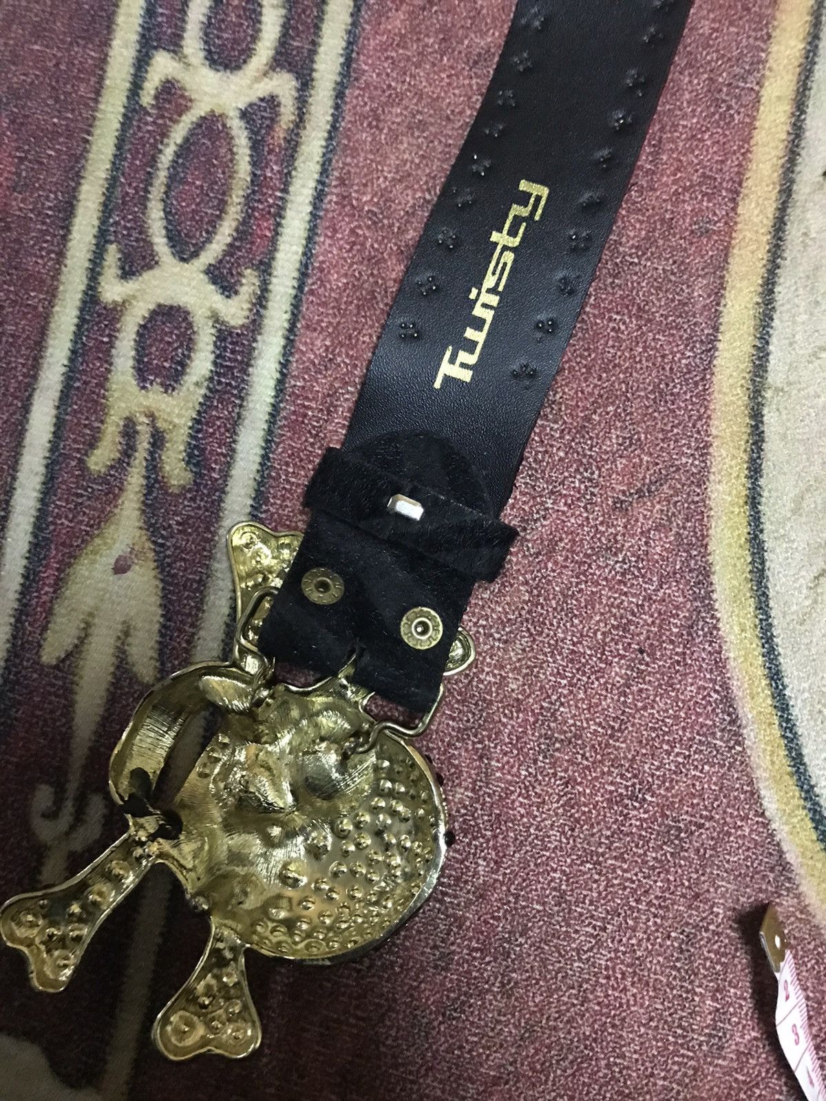 Seditionaries skulls Buckle belt 💀 Size 34 - 8 Thumbnail