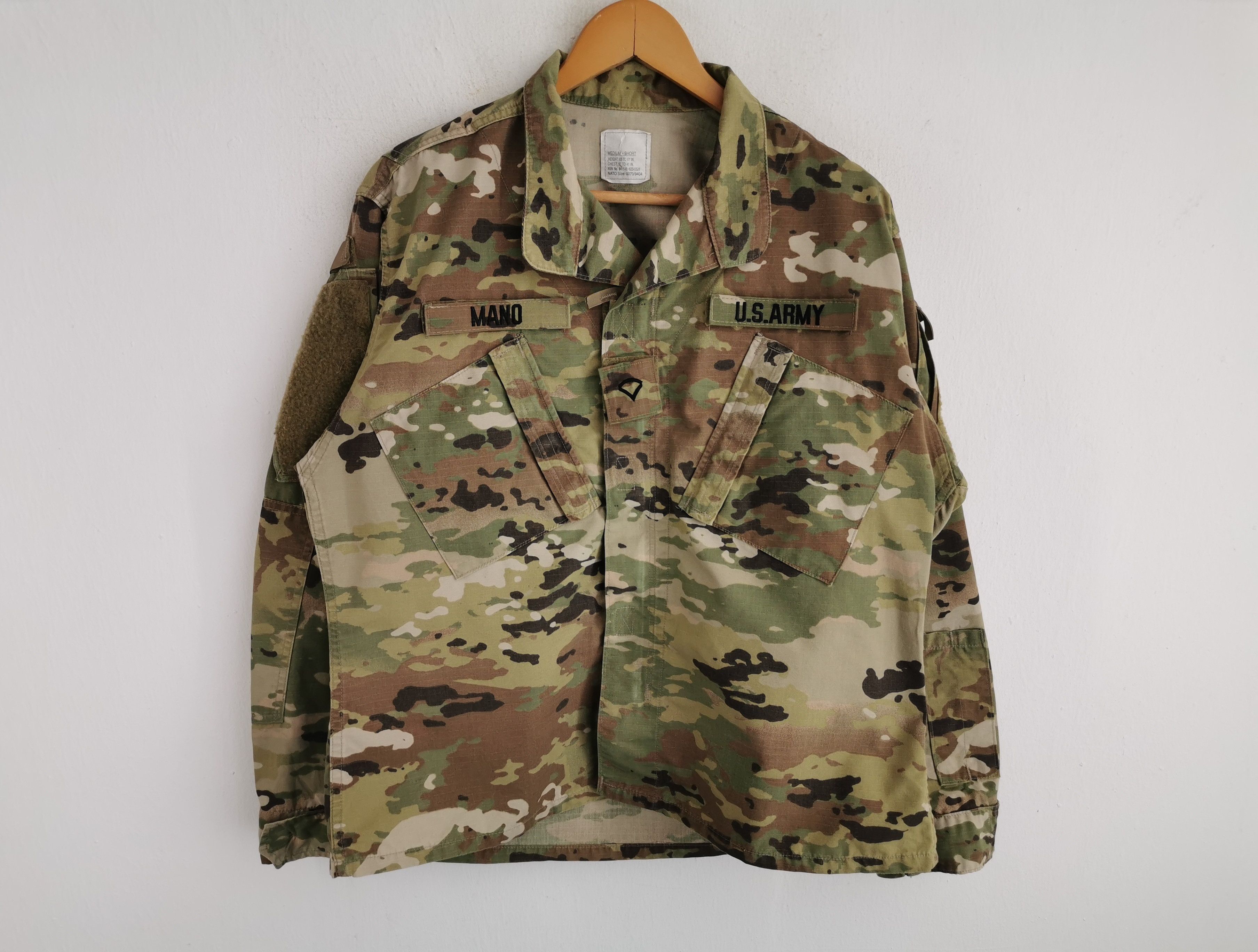 Vintage US Army Uniform Camo Army Jacket Size S/M