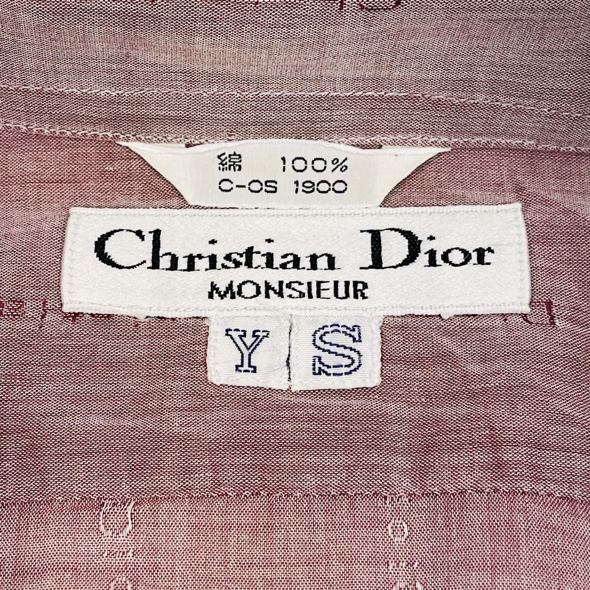 Dior CHRISTIAN DIOR FULL PRINT MONOGRAM BUTTON UP TOP SHIRT Size US XS / EU 42 / 0 - 14 Thumbnail