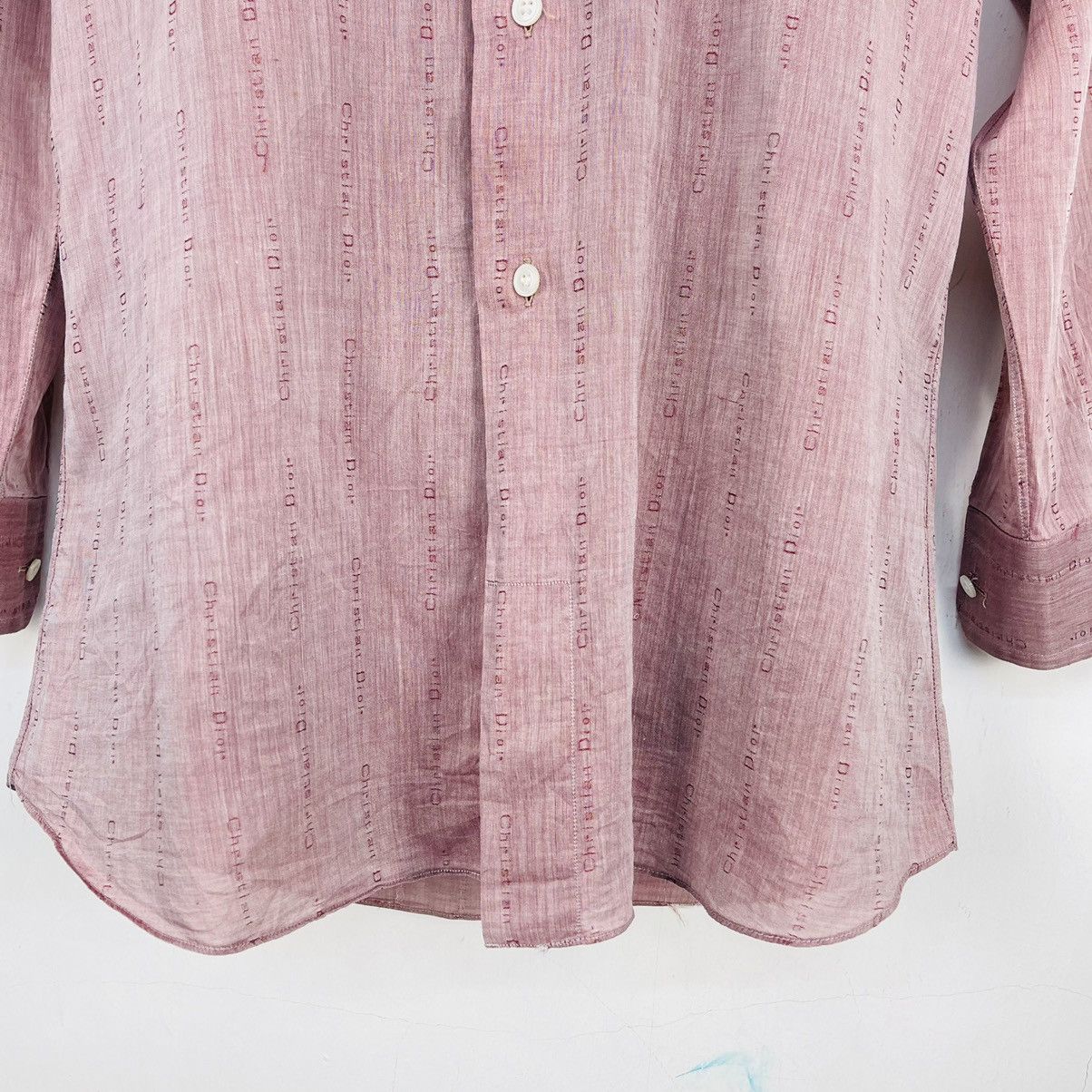 Dior CHRISTIAN DIOR FULL PRINT MONOGRAM BUTTON UP TOP SHIRT Size US XS / EU 42 / 0 - 4 Thumbnail