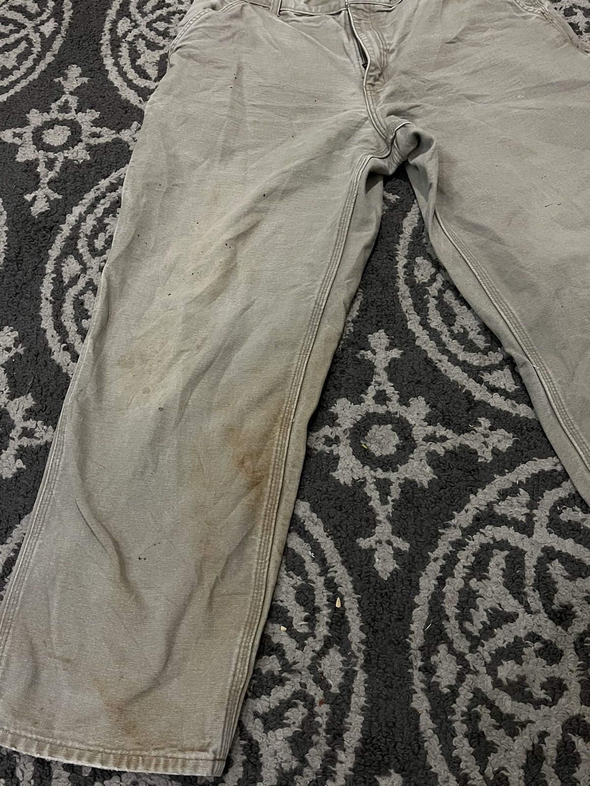 Carhartt × Vintage Vintage Carhartt B11 DES Tan Men's 36x30 Carpenter Pants Size US 36 / EU 52 - 3 Thumbnail